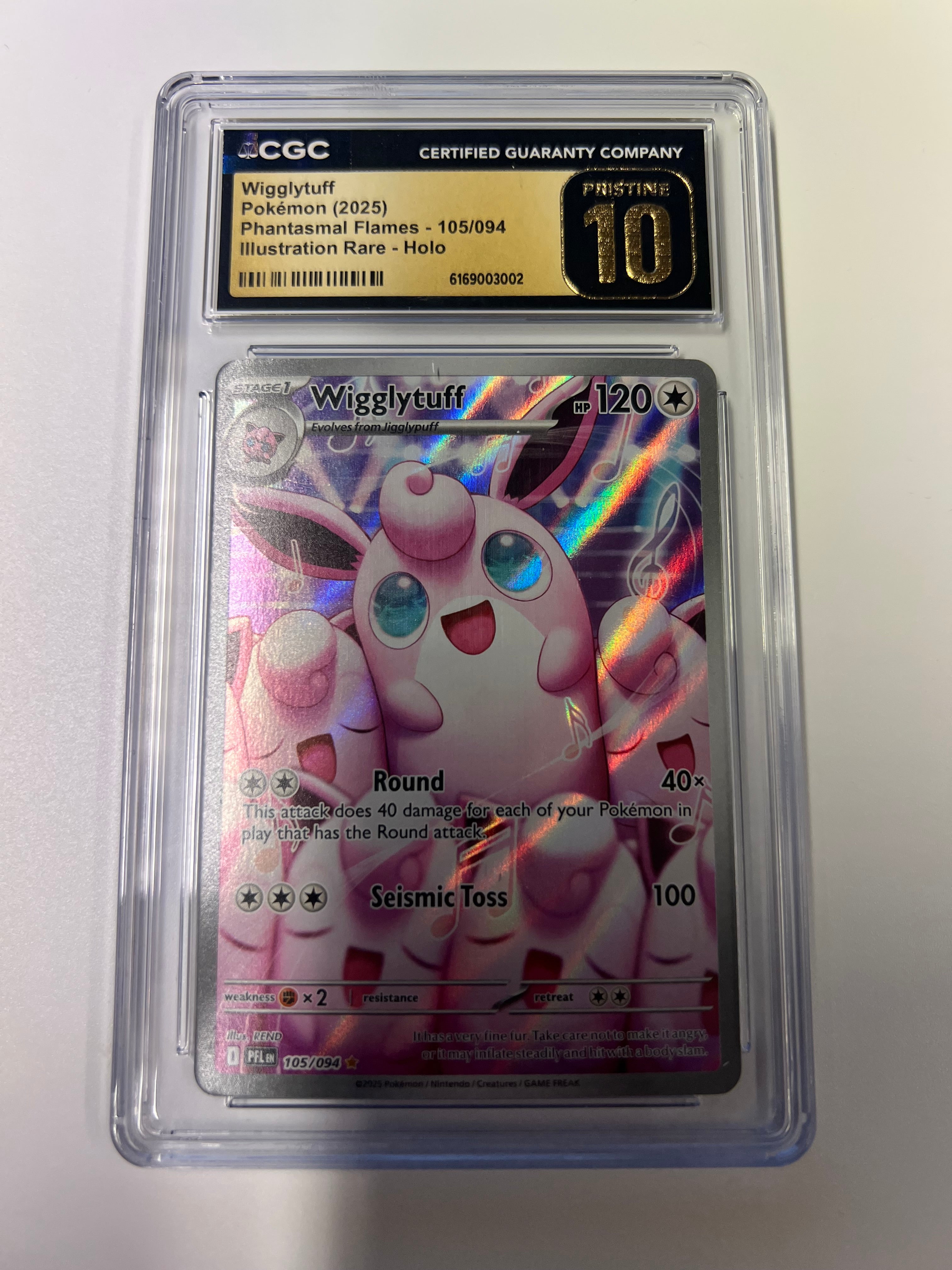 Wigglytuff Phantasmal Flames CGC PRESTINE 10
