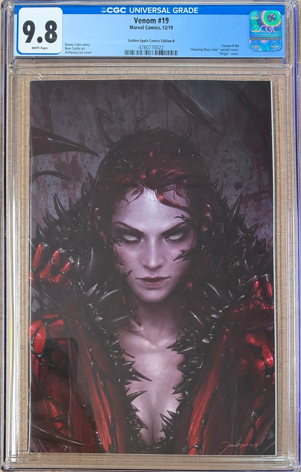 Venom #19 JeeHyung Lee Virgin Variant CGC 9.8