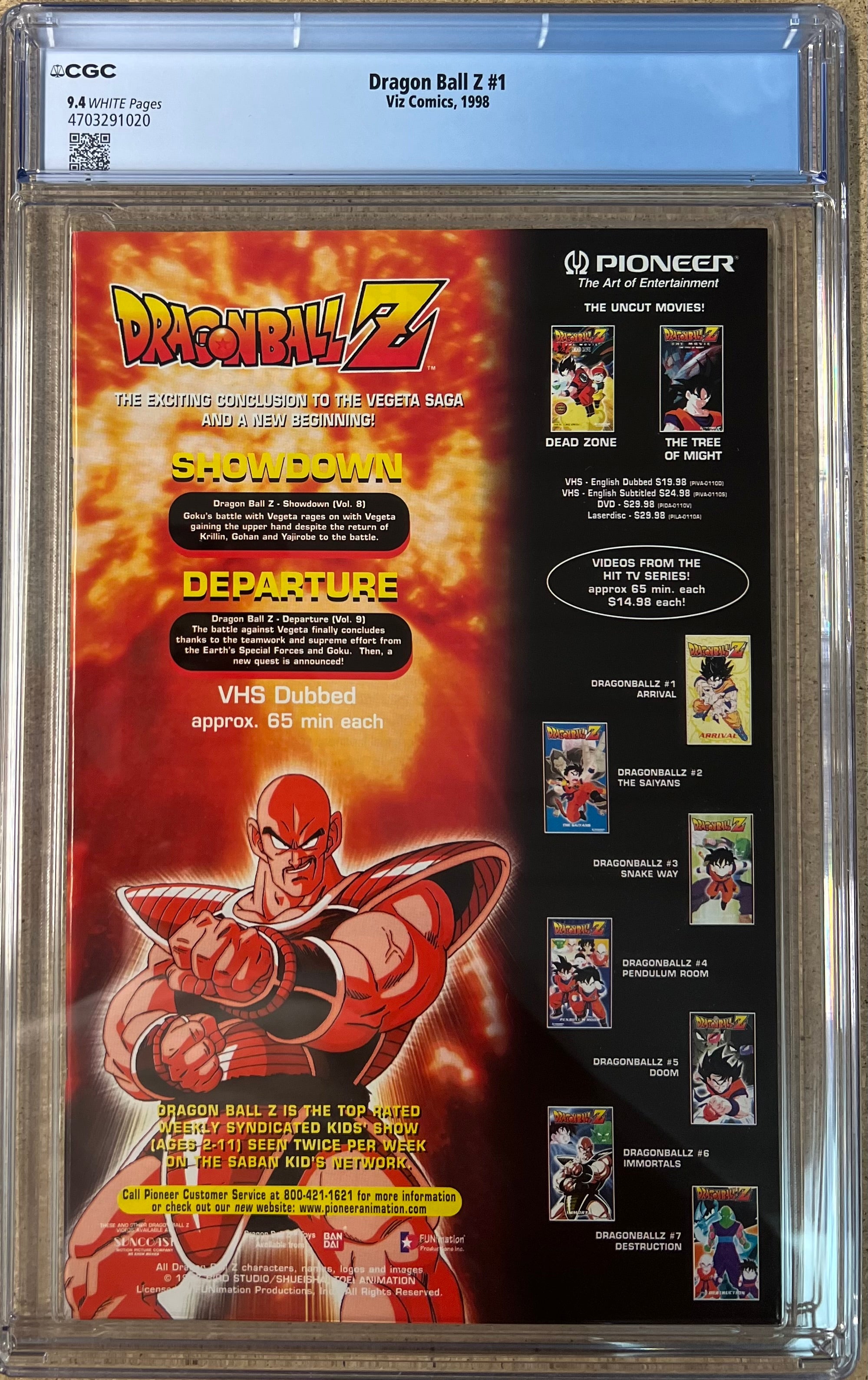 Dragon Ball Z #1 CGC 9.4