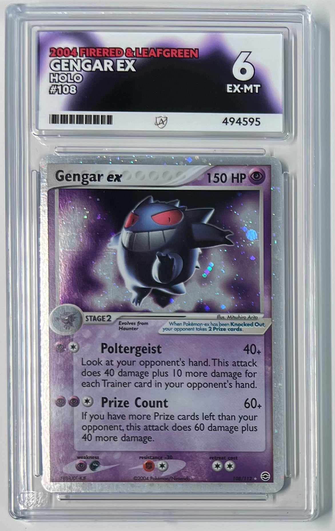 Gengar EX #108 Holo Ace 6