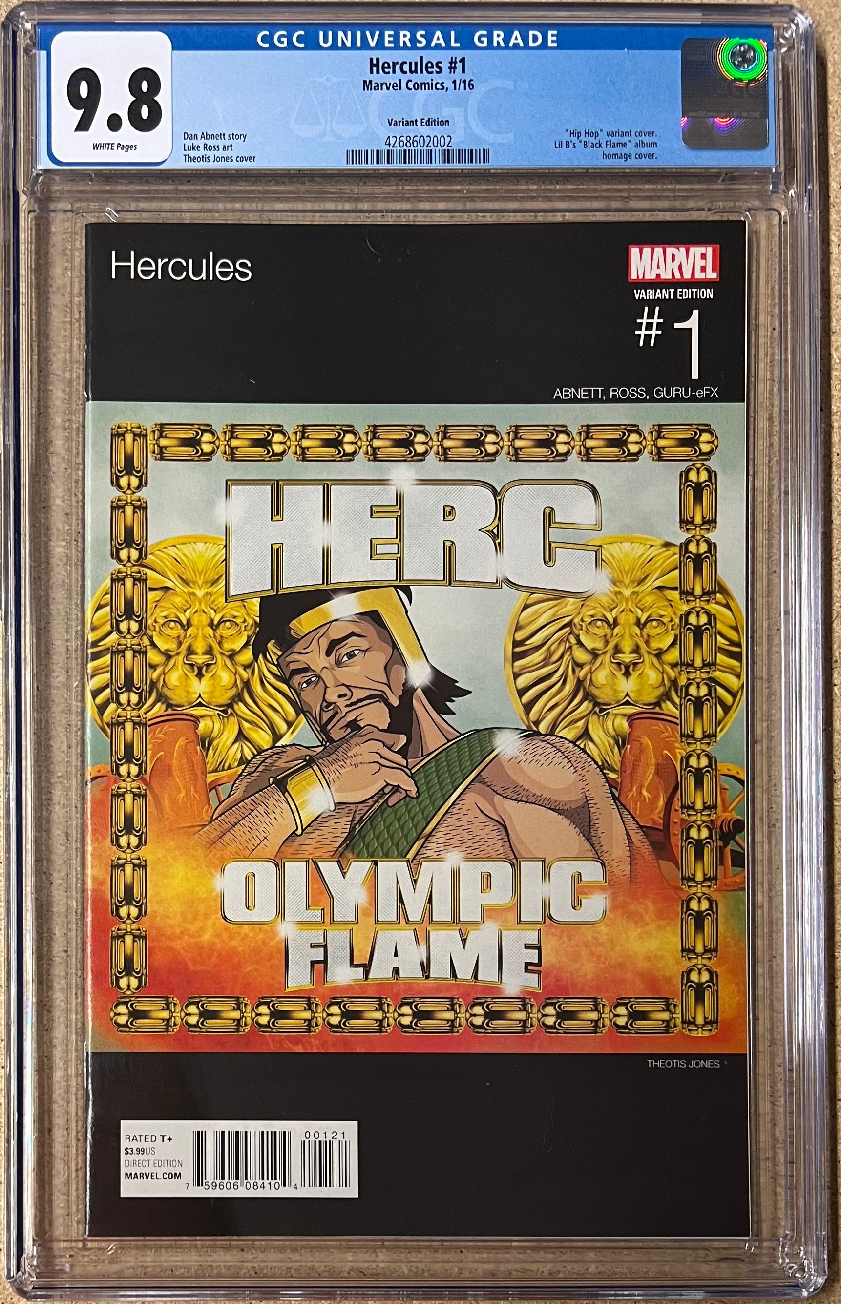 Hercules #1 Hip Hop Variant CGC 9.8