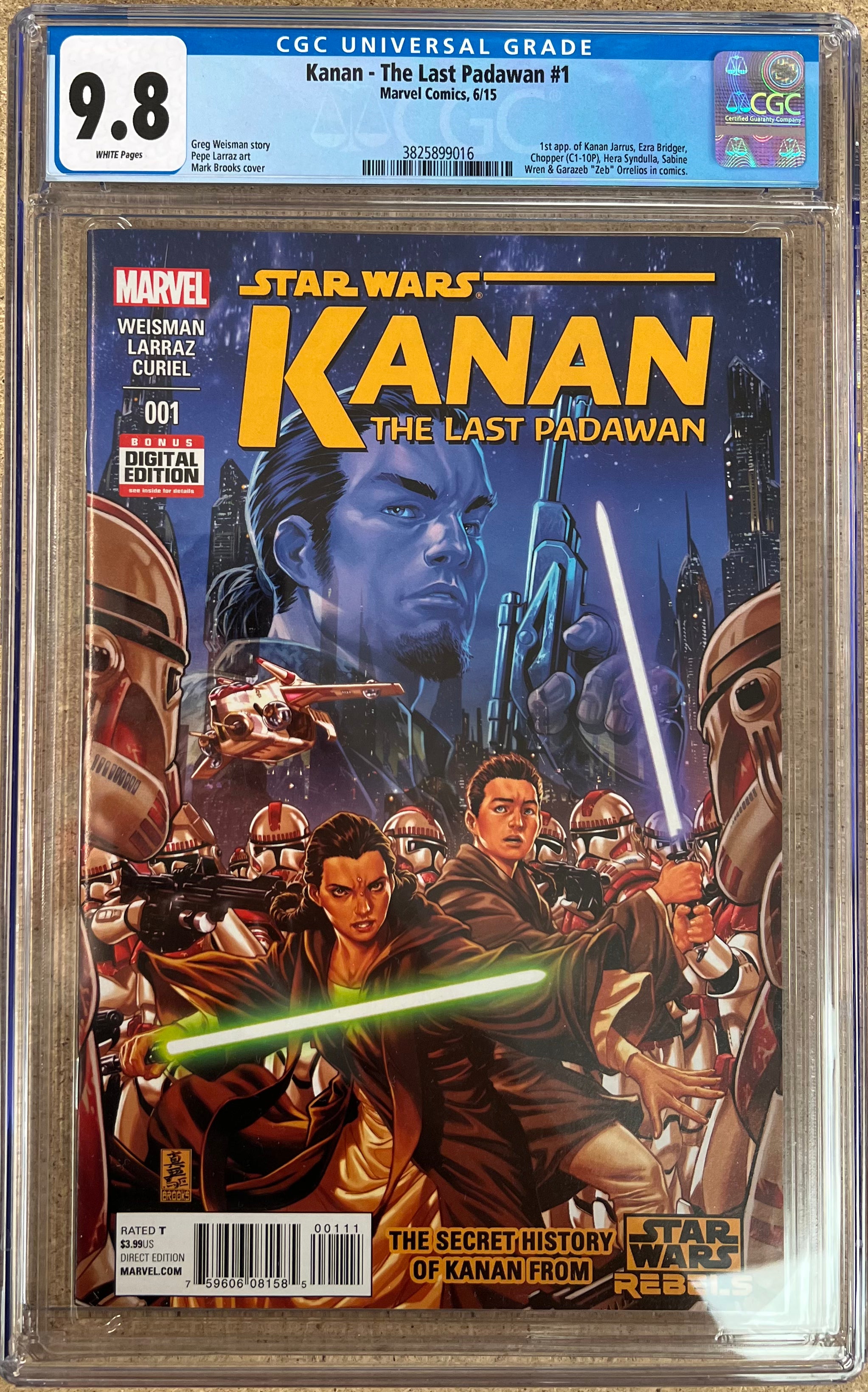 Star Wars Kanan: The Last Padawan #1 CGC 9.8