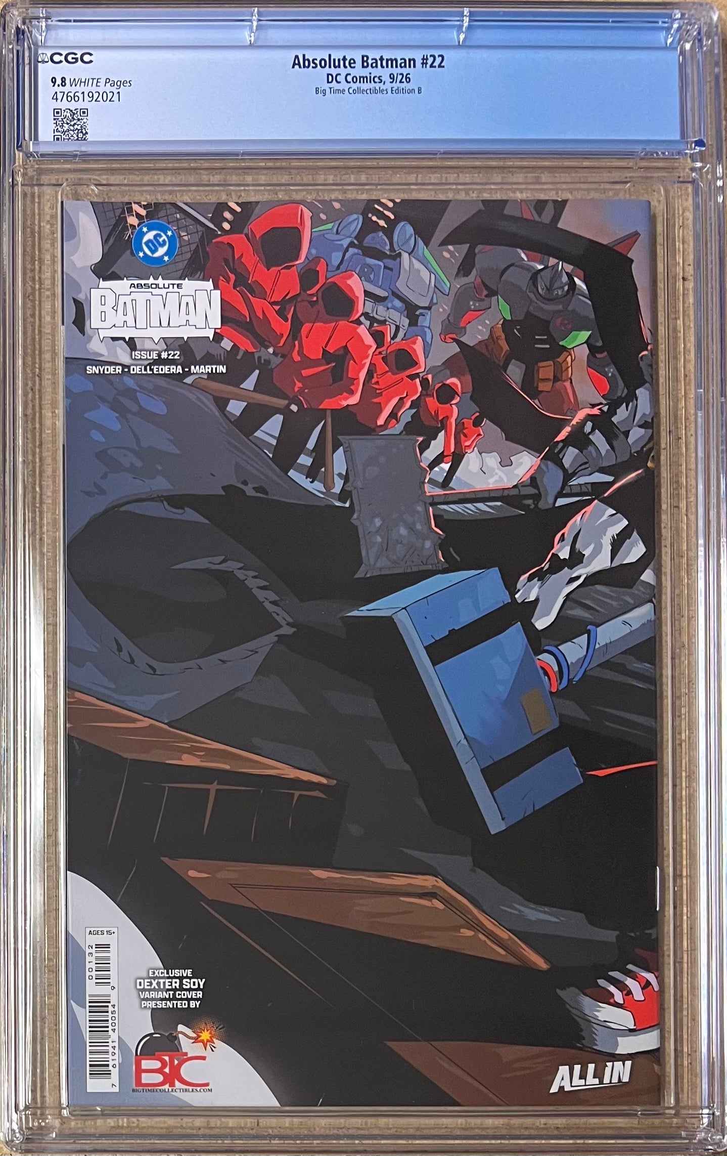 Absolute Batman #22 Dexter Soy Virgin Variant CGC 9.8