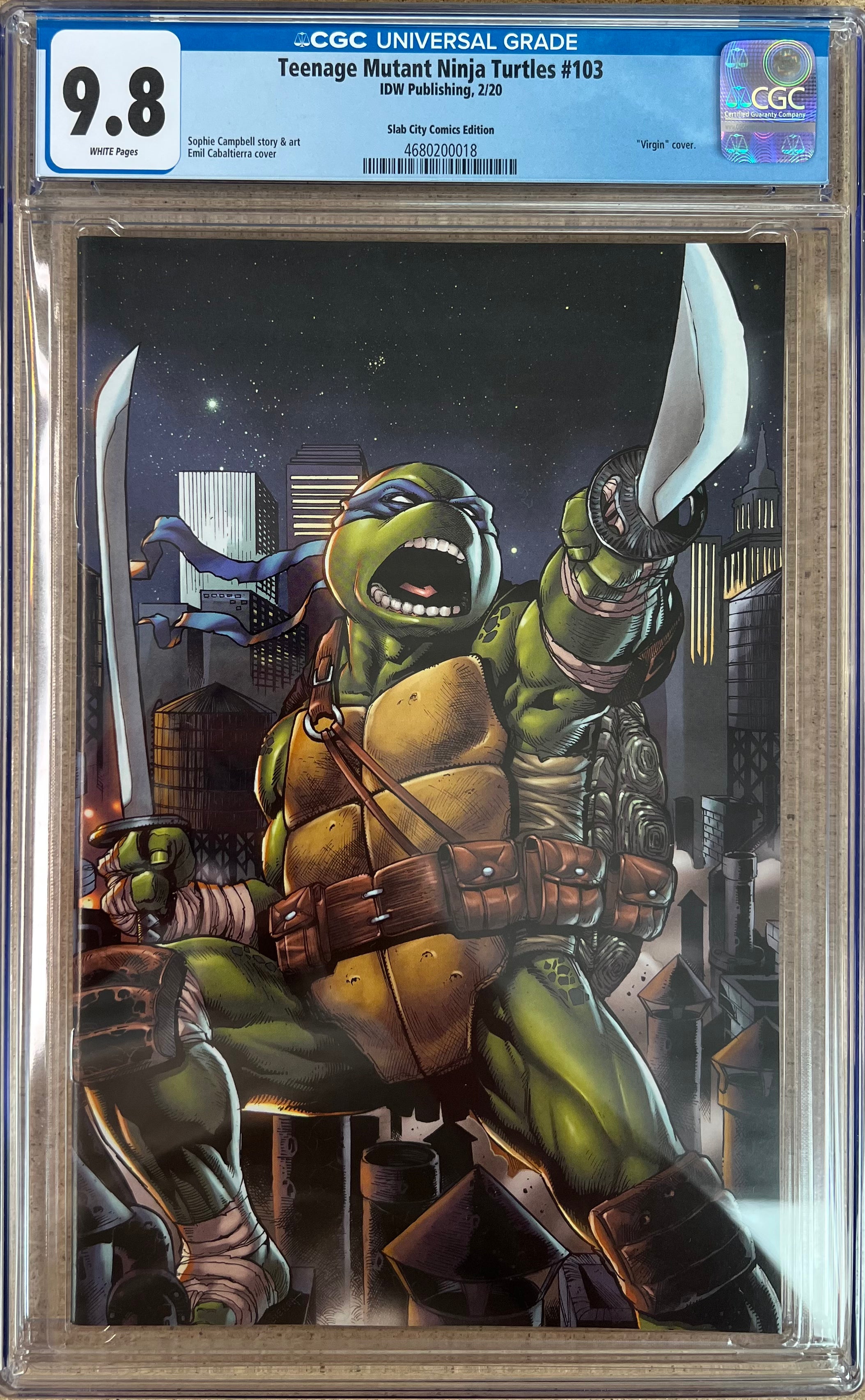 Teenage Mutant Ninja Turtles #103 Cabaltierra Virgin CGC 9.8
