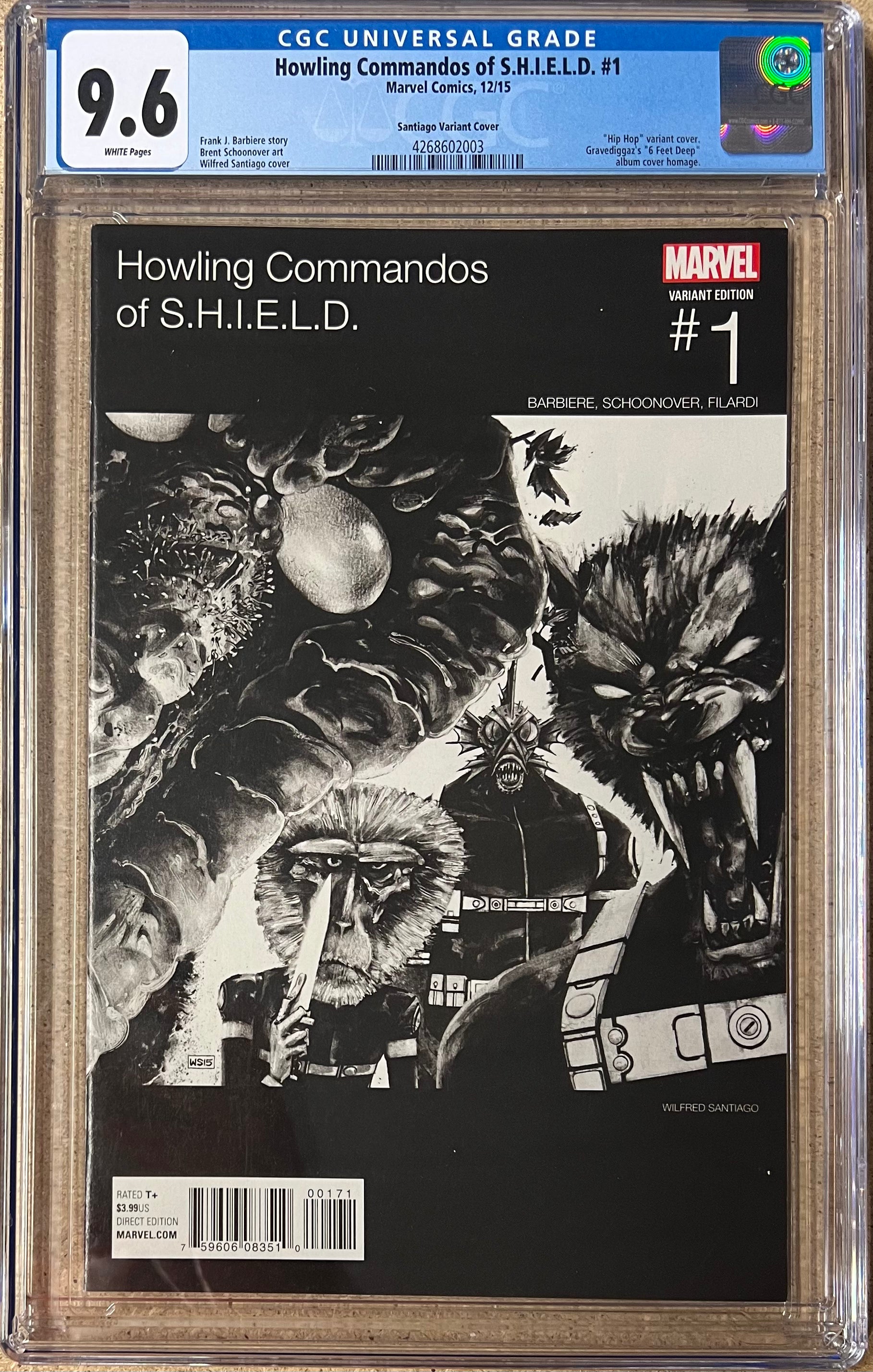 Howling Commandos Of S.H.I.E.L.D  #1 Hip Hop Variant CGC 9.6