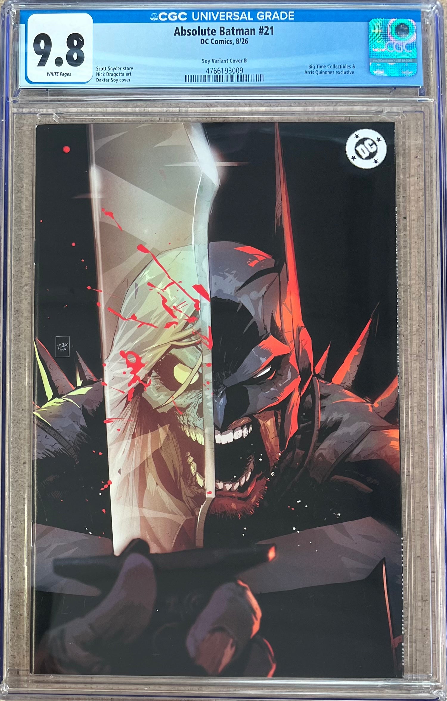 Absolute Batman #21 Dexter Soy Virgin Variant CGC 9.8