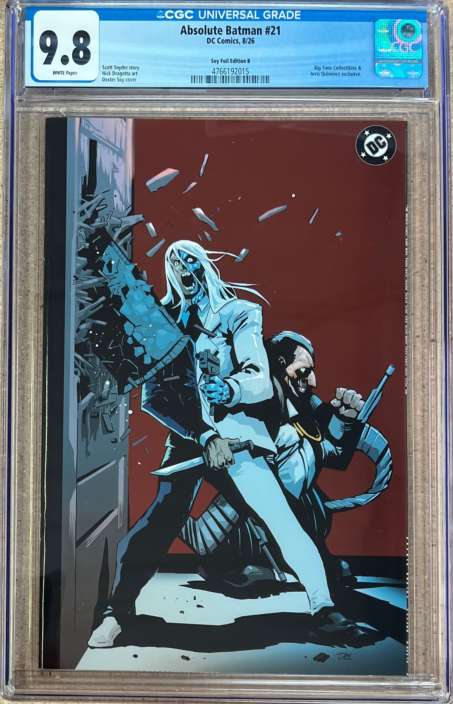 Absolute Batman #21 Dexter Soy Foil Wraparound Variant CGC 9.8