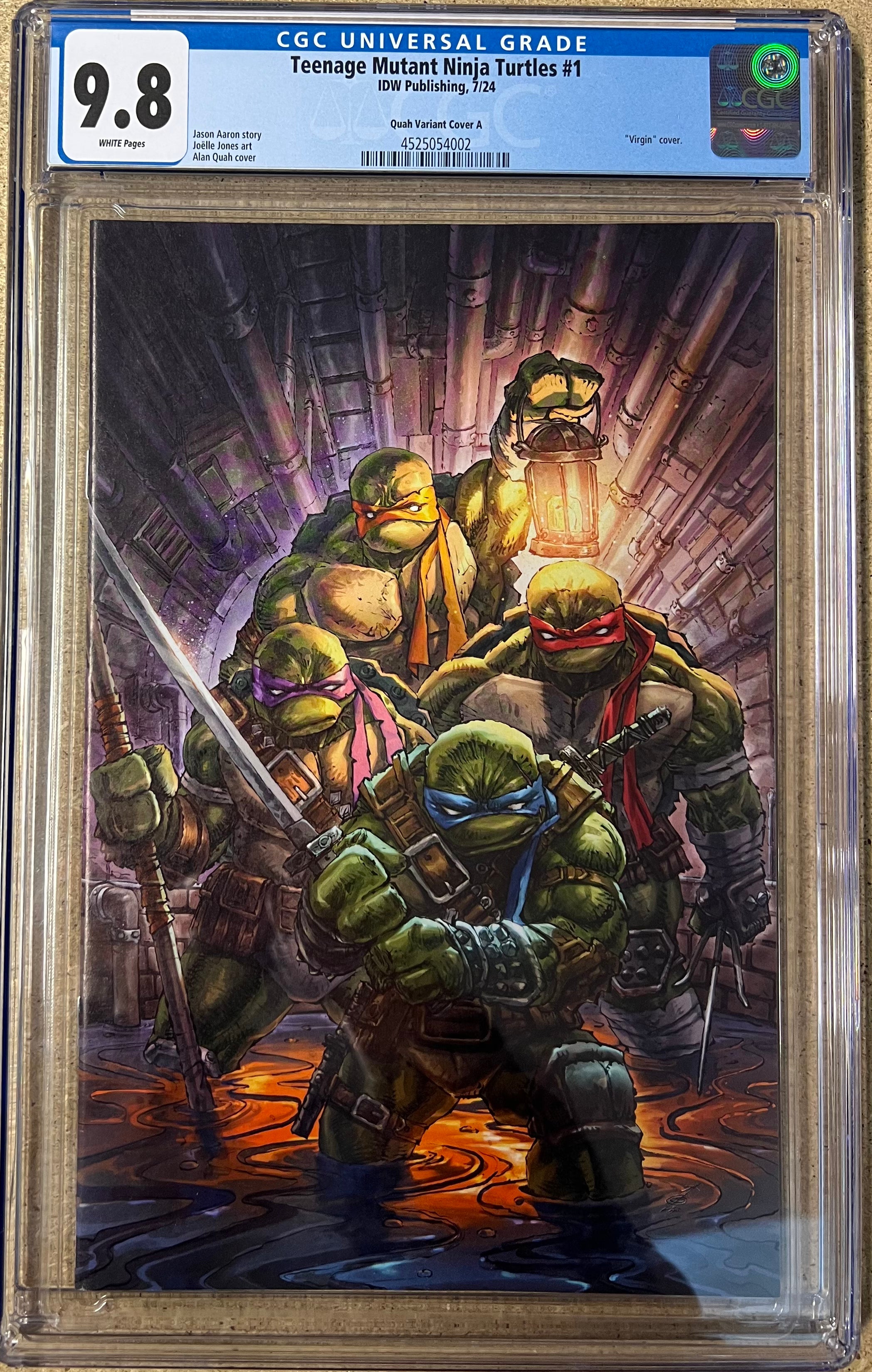Teenage Mutant Ninja Turtles #1 Quah Virgin CGC 9.8