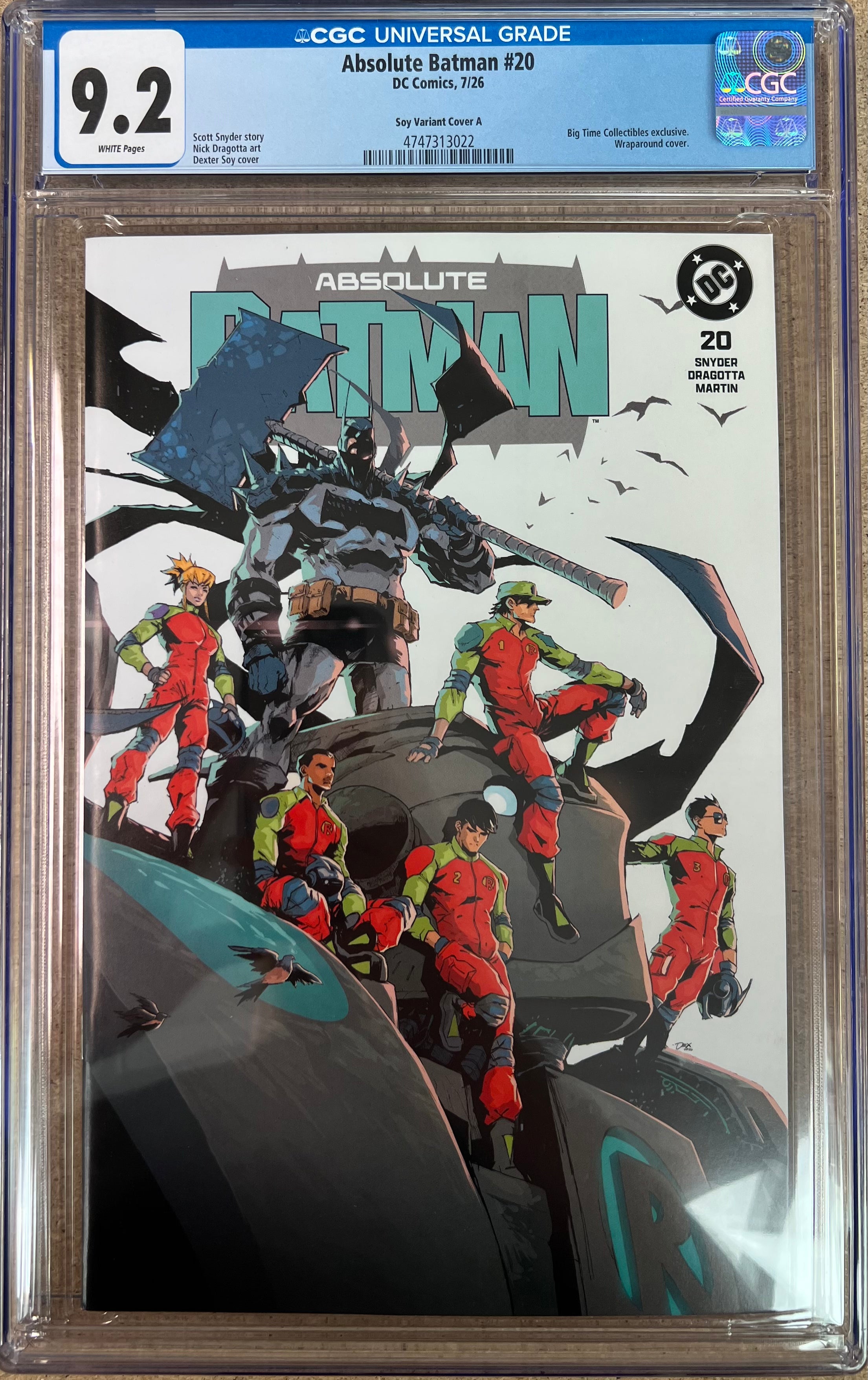 Absolute Batman #20 Soy Trade Variant CGC 9.2