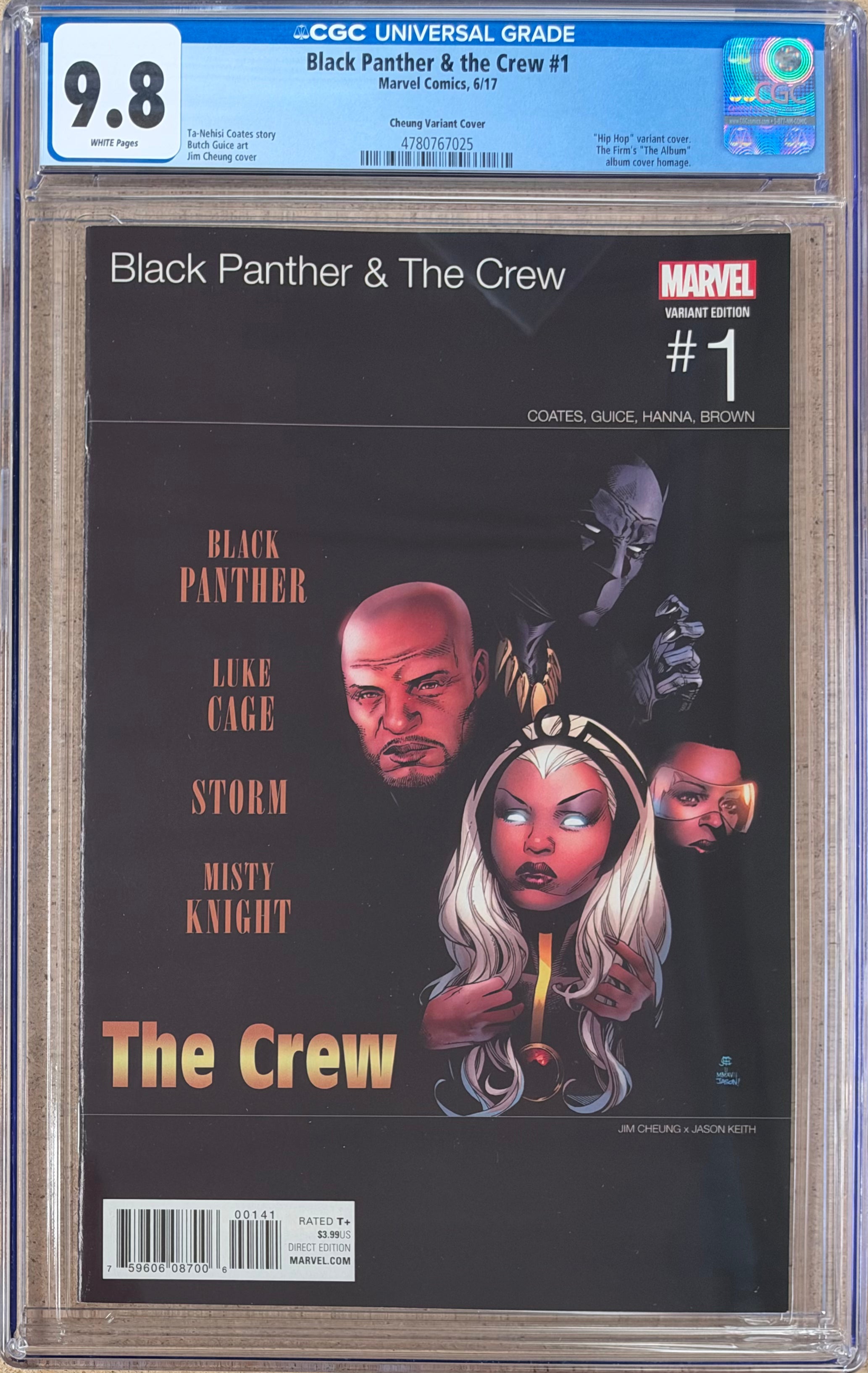Black Panther & The Crew #1 Hip Hop Variant CGC 9.8