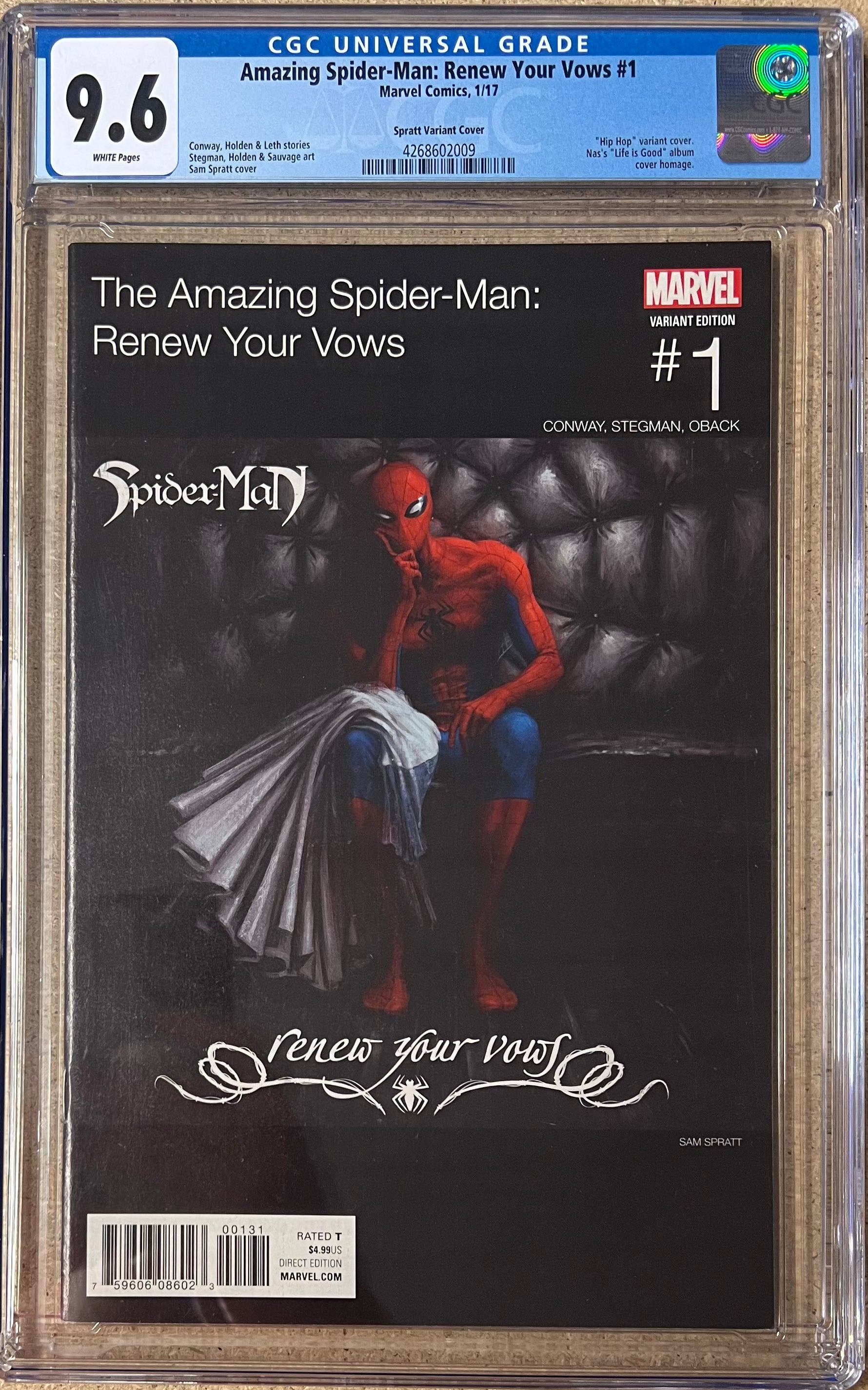 Amazing Spider-Man: Renew Your Vows #1 Hip Hop Variant CGC 9.6