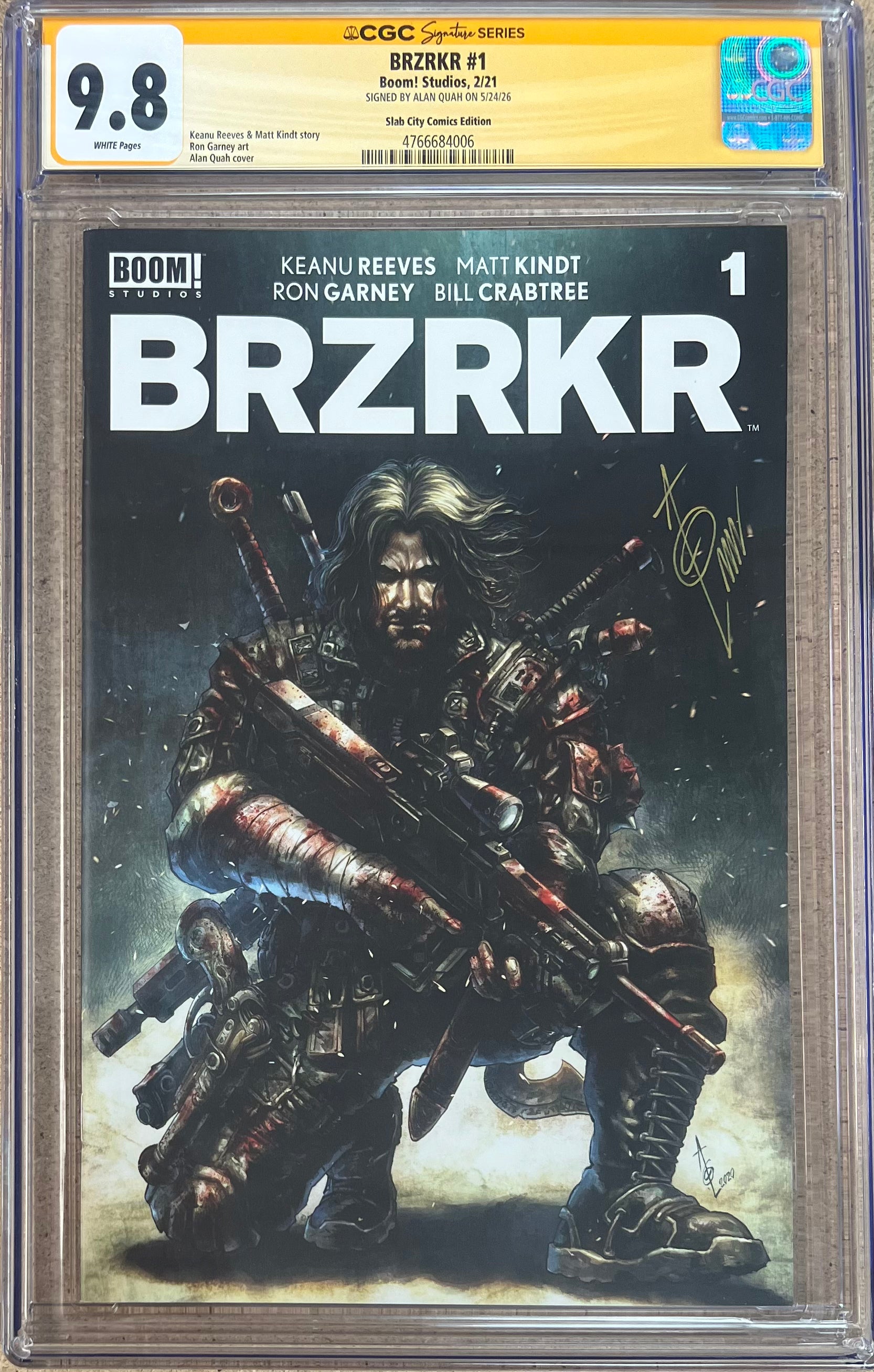 BZRKRK #1 Alan Quah Exlusive Variant SS CGC 9.8