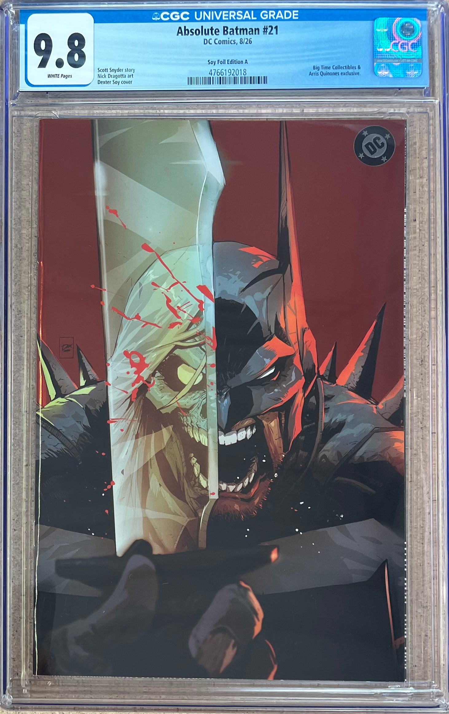 Absolute Batman #21 Dexter Soy Foil Variant CGC 9.8