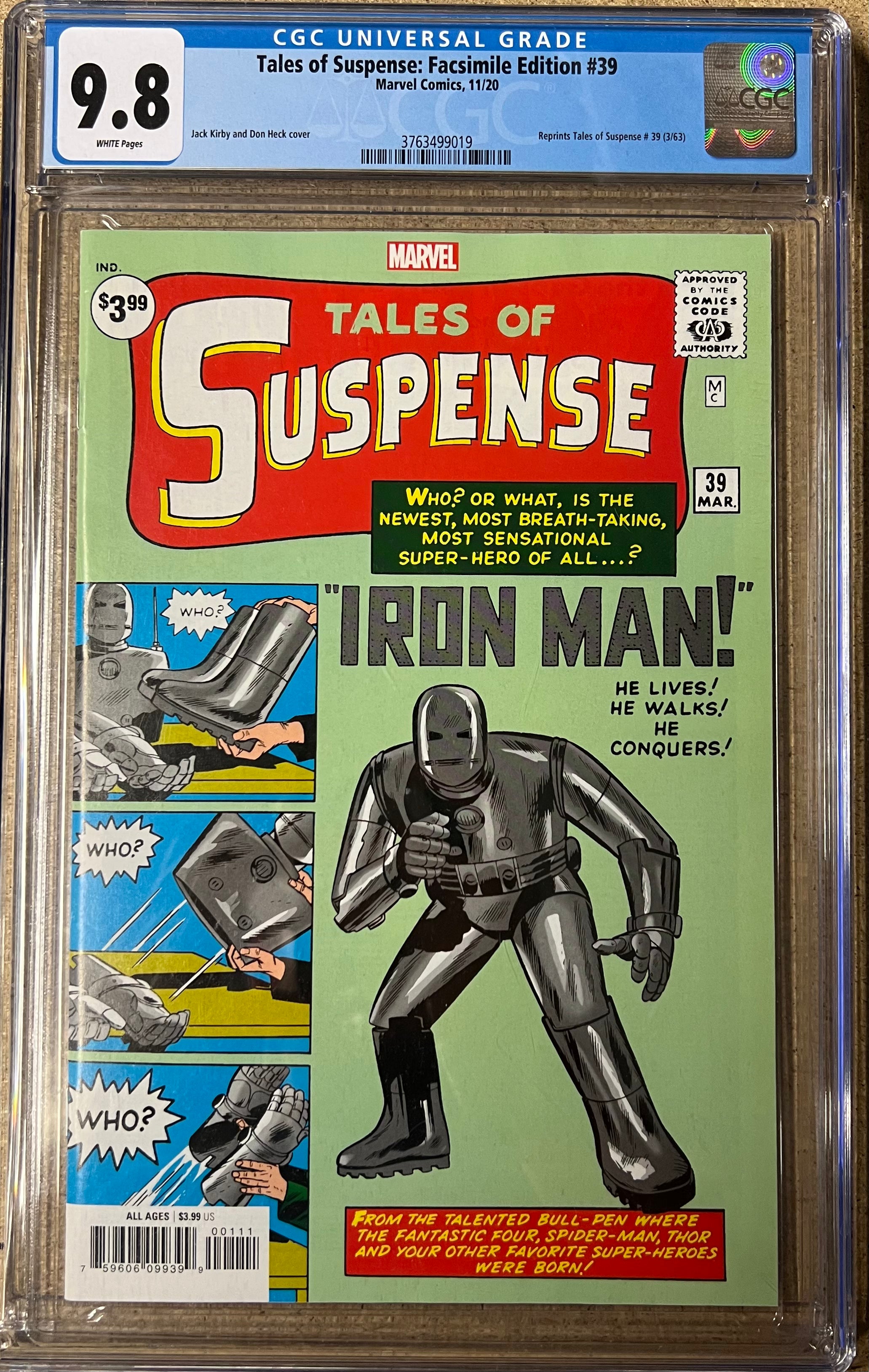 Tales Of Suspense: Facsimile Edition #39 CGC 9.8