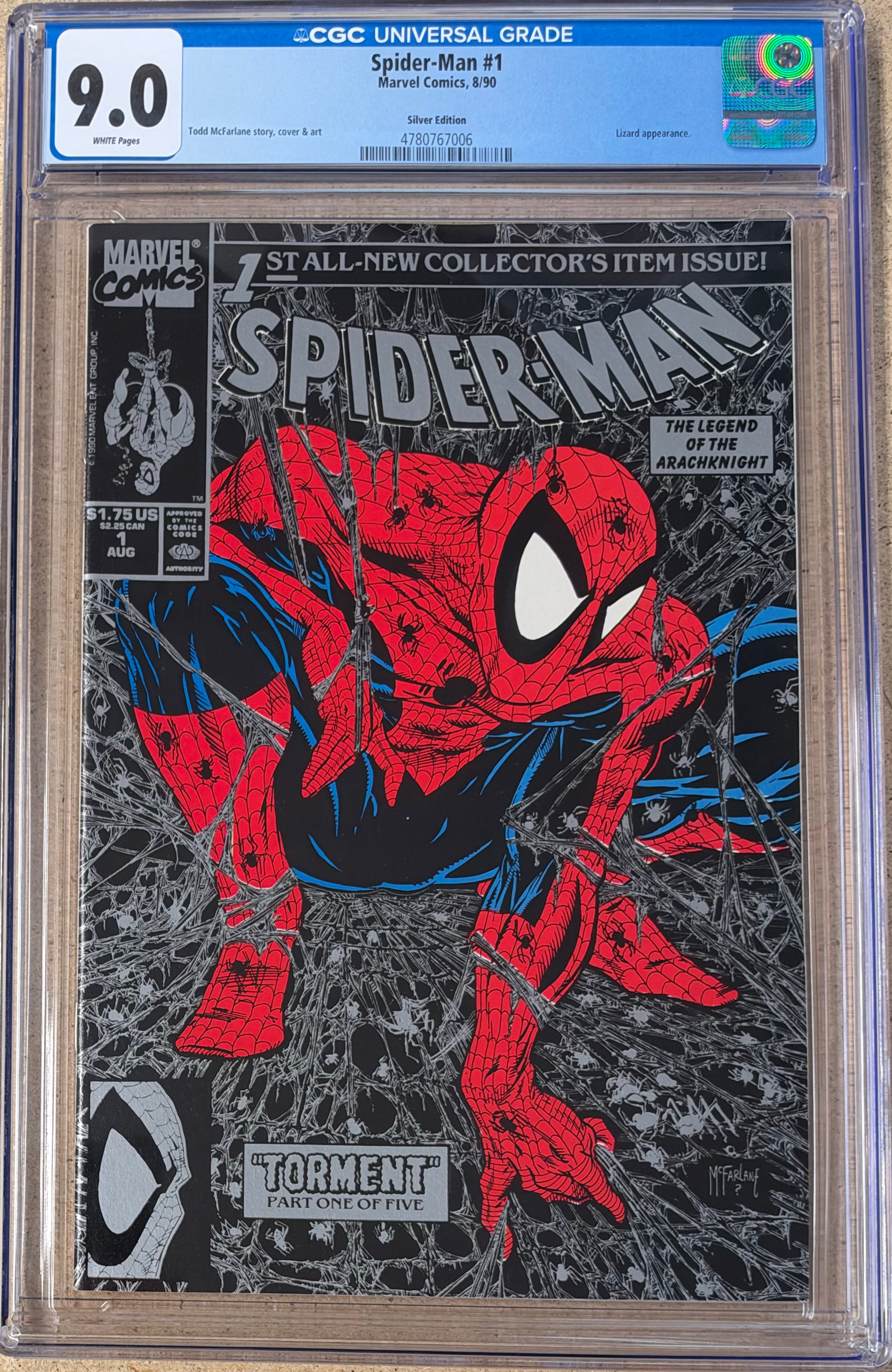 Spider-Man #1 Silver Edition CGC 9.0
