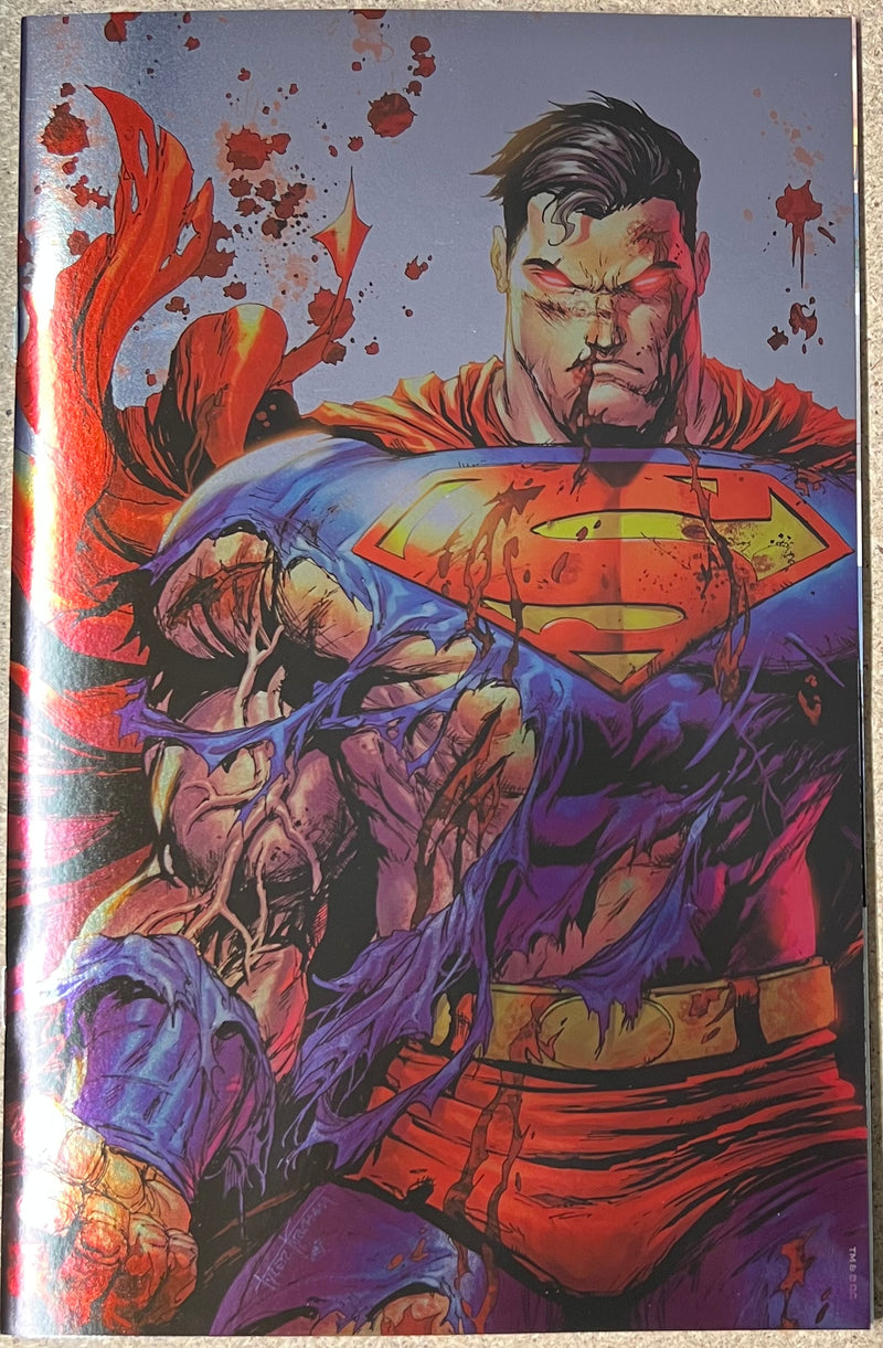 Superman #4/ Batman #136 Kirkham Battle Damage Foil Variant