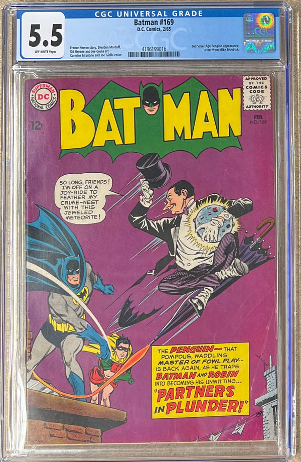 Batman #169 CGC 5.5 - Slab City Comics 