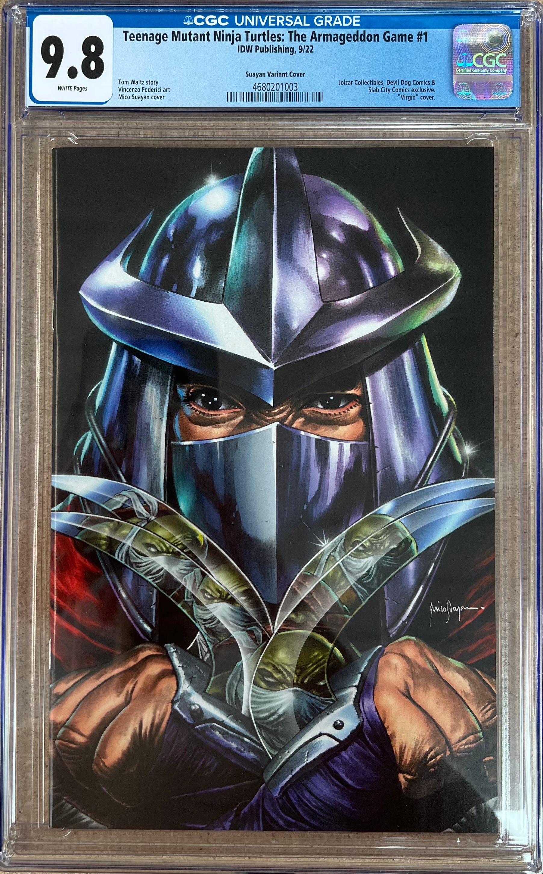 Teenage Mutant Ninja Turtles: The Armageddon Game #1 Suayan Variant CGC 9.8