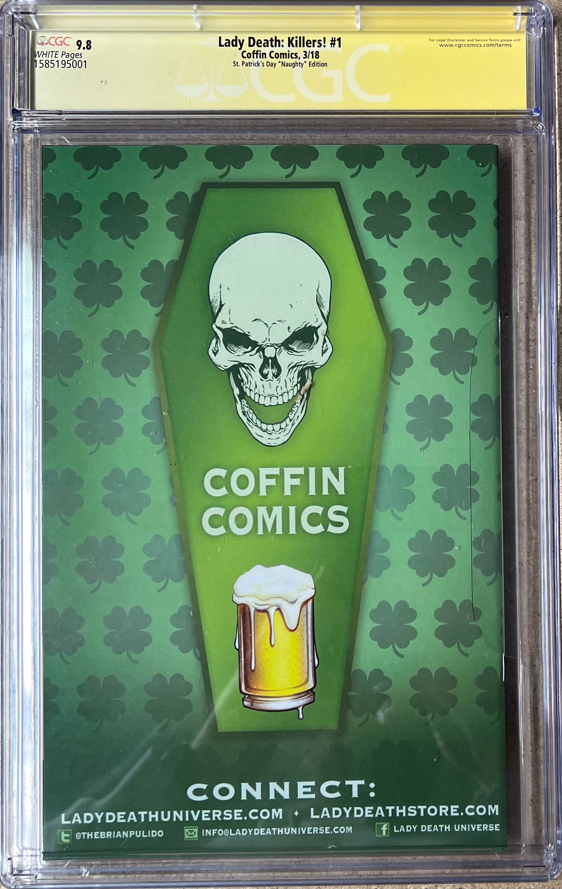Lady Death Killers! #1 Naughty SS CGC 9.8