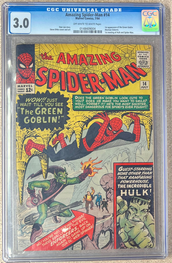 Amazing Spiderman #14 CGC 3.0 - Slab City Comics 