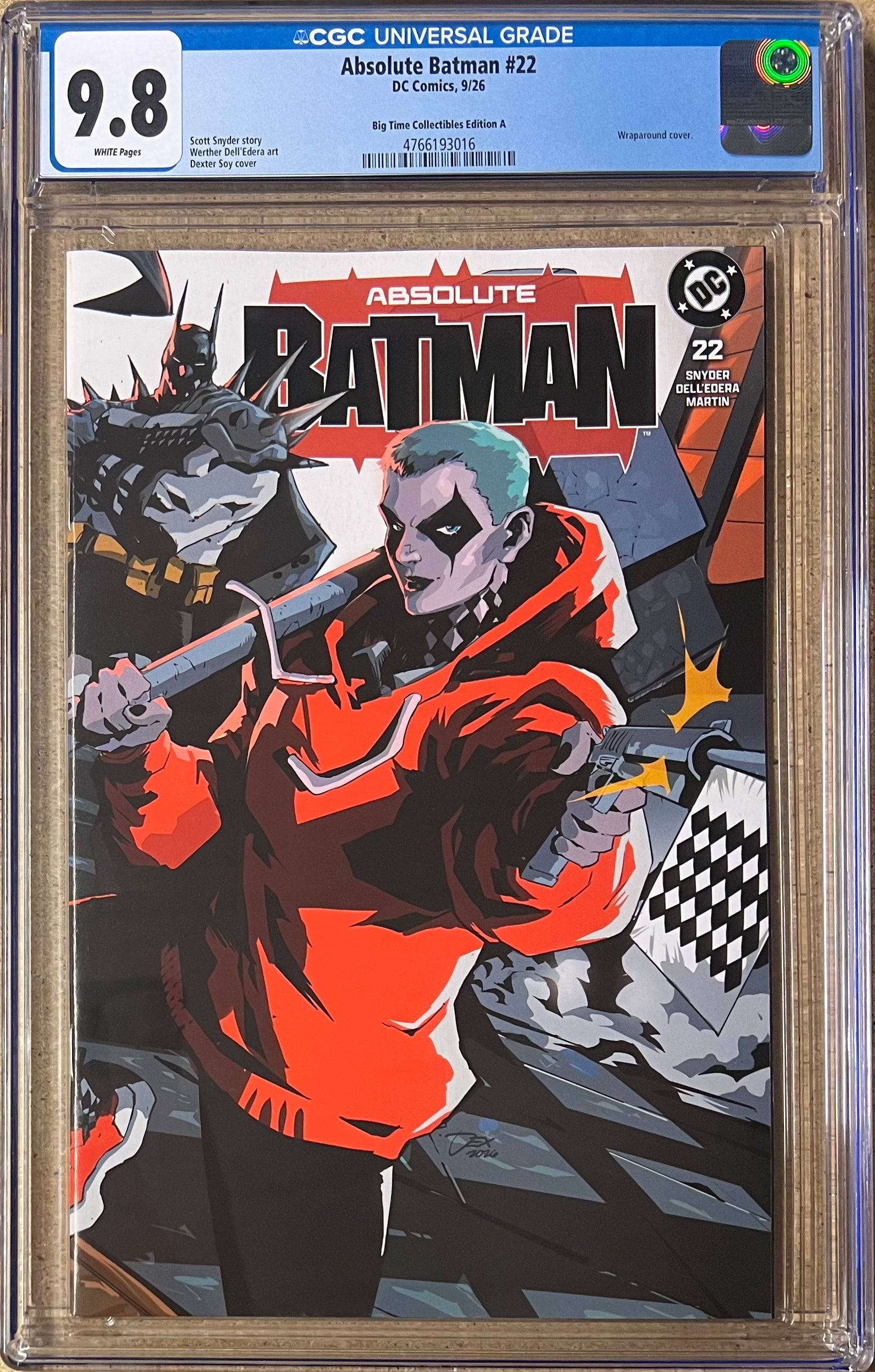 Absolute Batman #22 Dexter Soy Trade Variant CGC 9.8