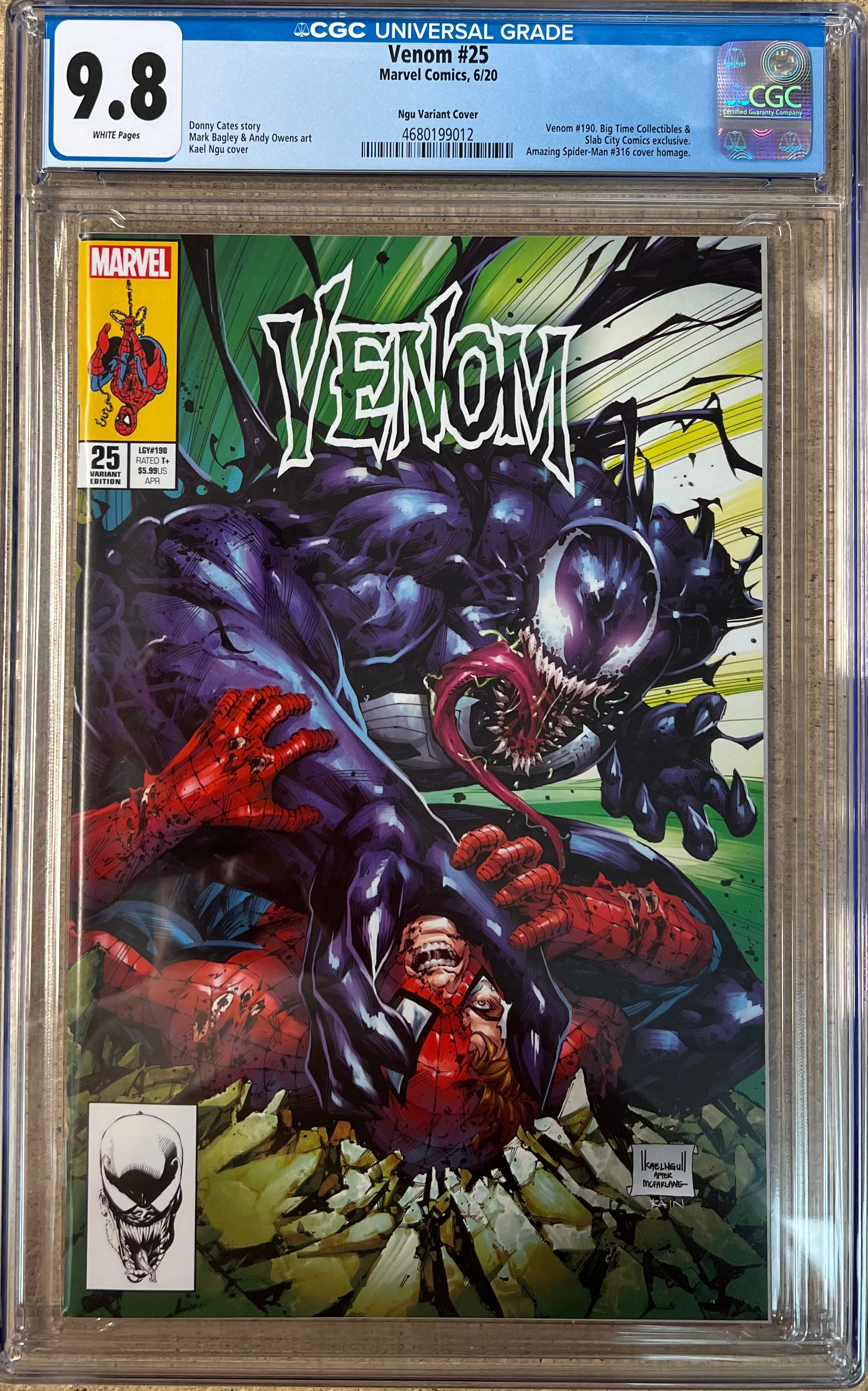 Venom #25 Ngu Variant CGC 9.8