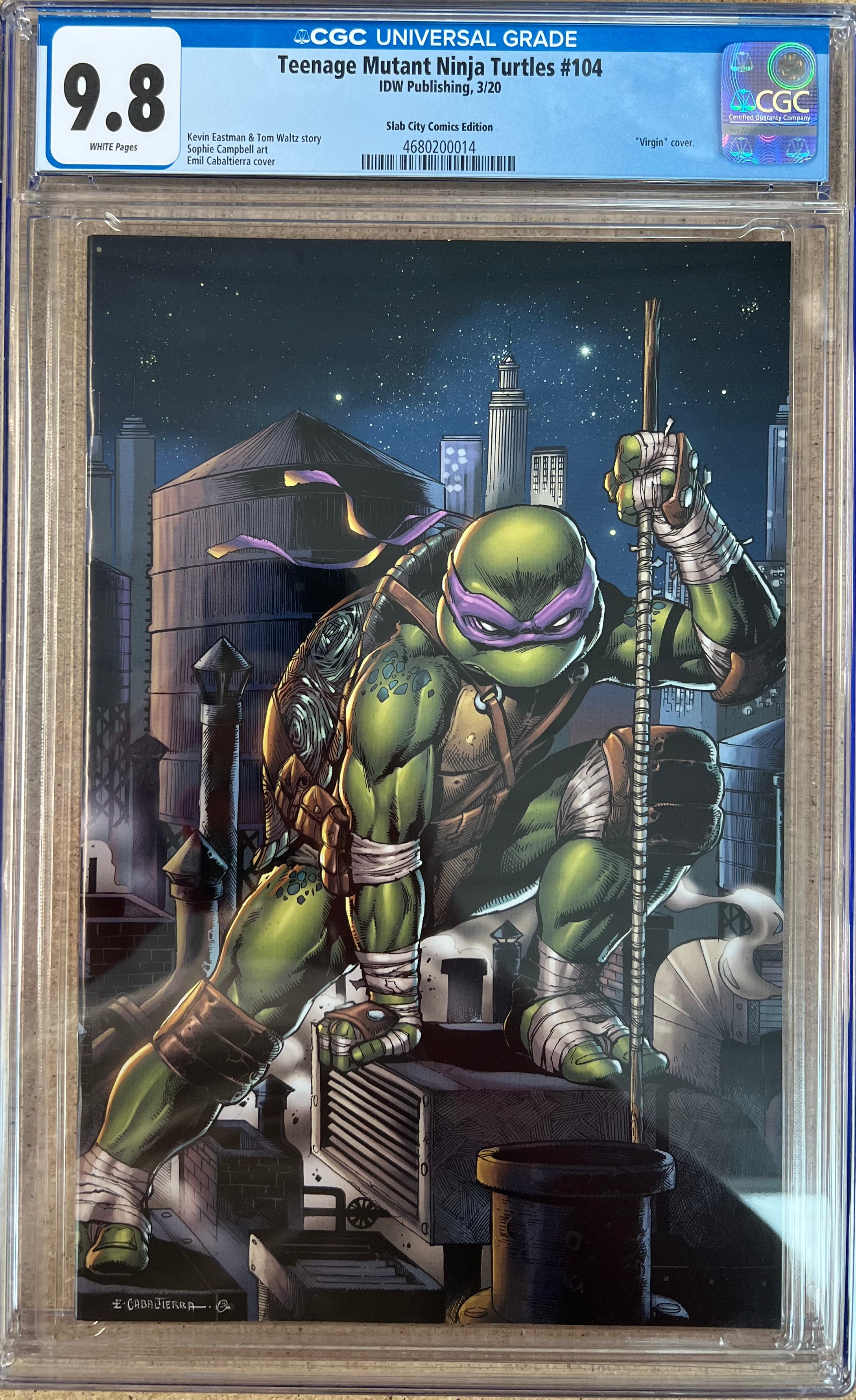 Teenage Mutant Ninja Turtles #104 Cabaltierra Virgin CGC 9.8