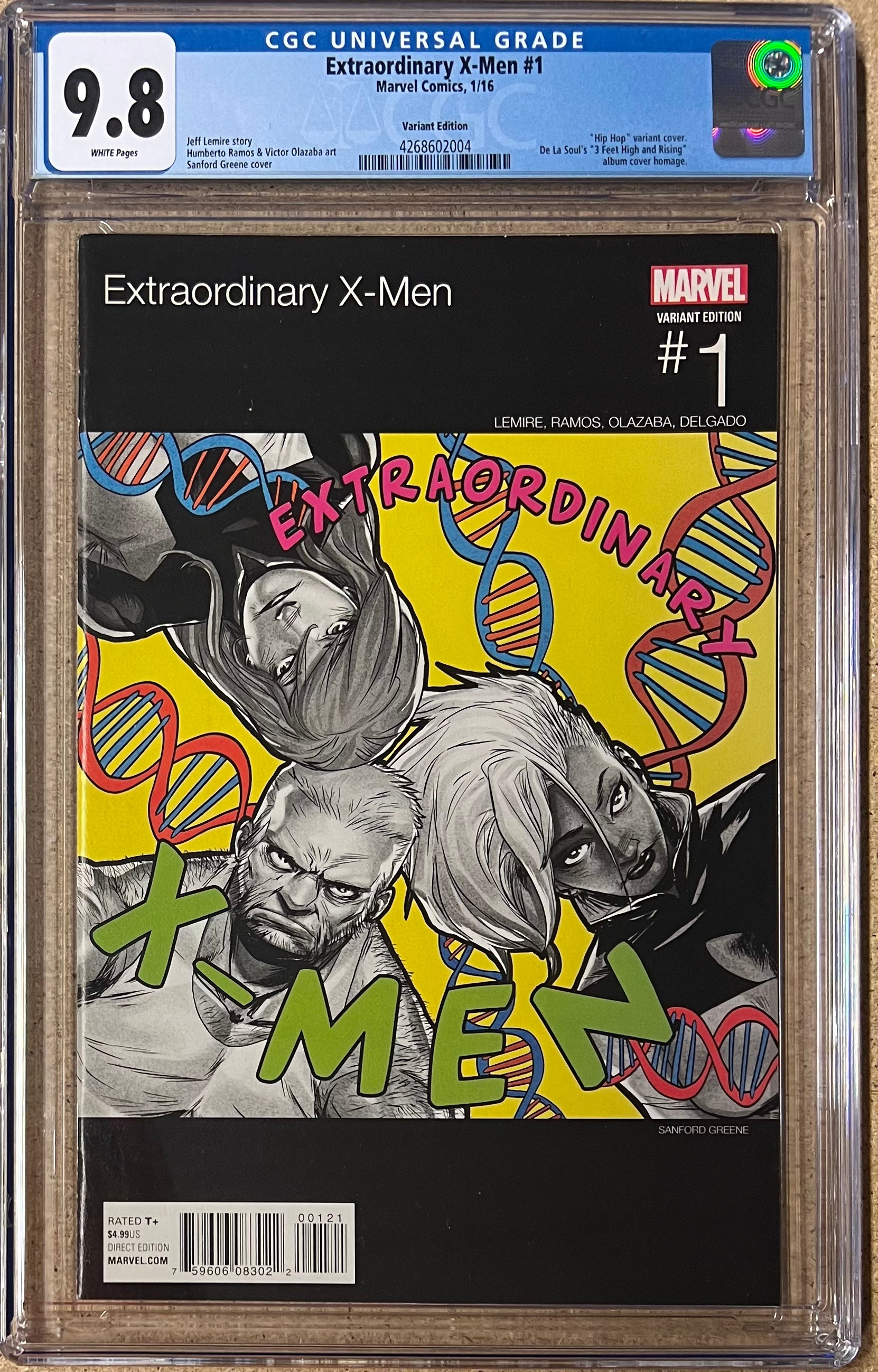 Extraordinary X-Men #1 Hip Hop Variant CGC 9.8