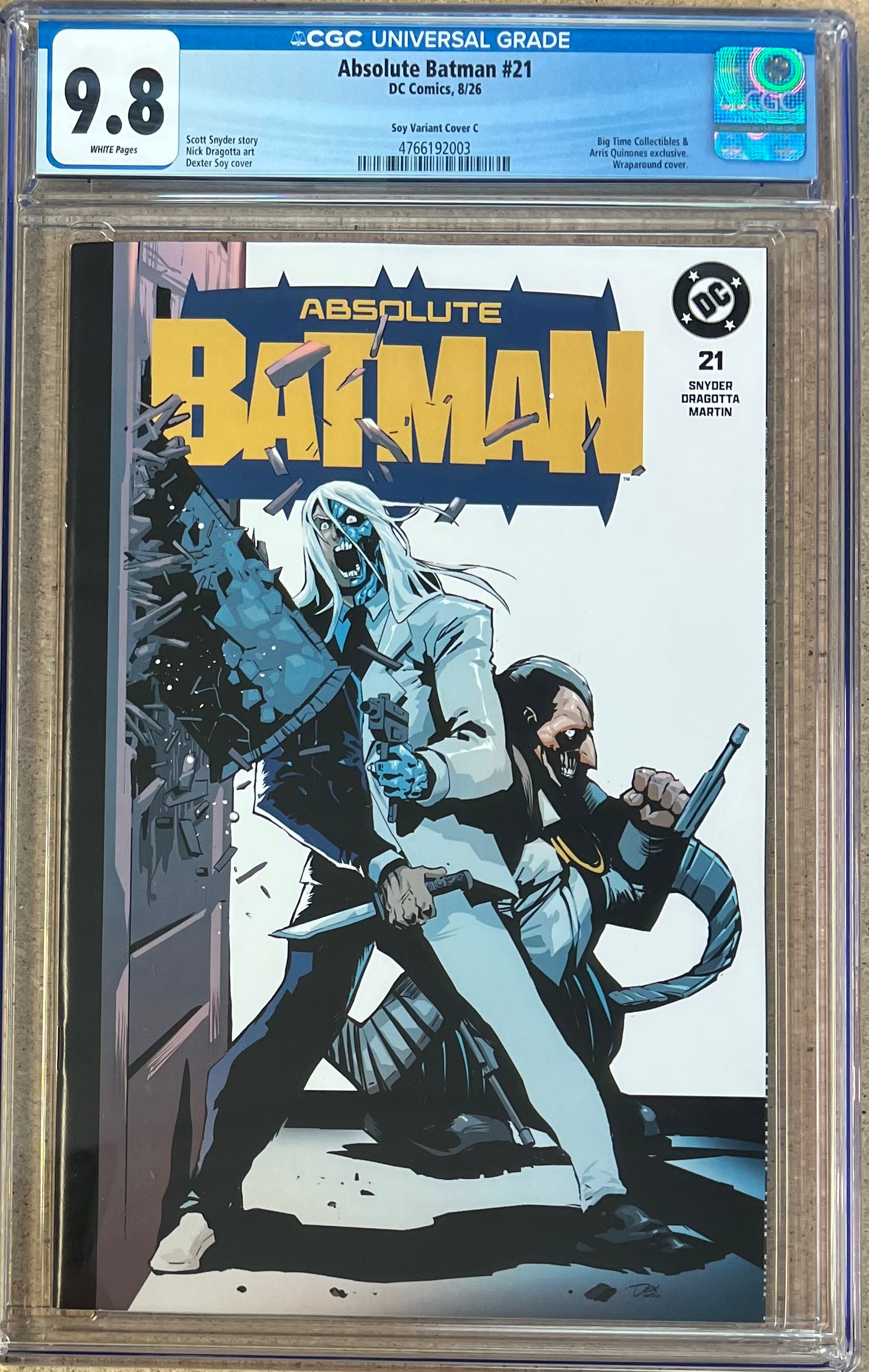 Absolute Batman #21 Dexter Soy Trade Wraparound Variant CGC 9.8