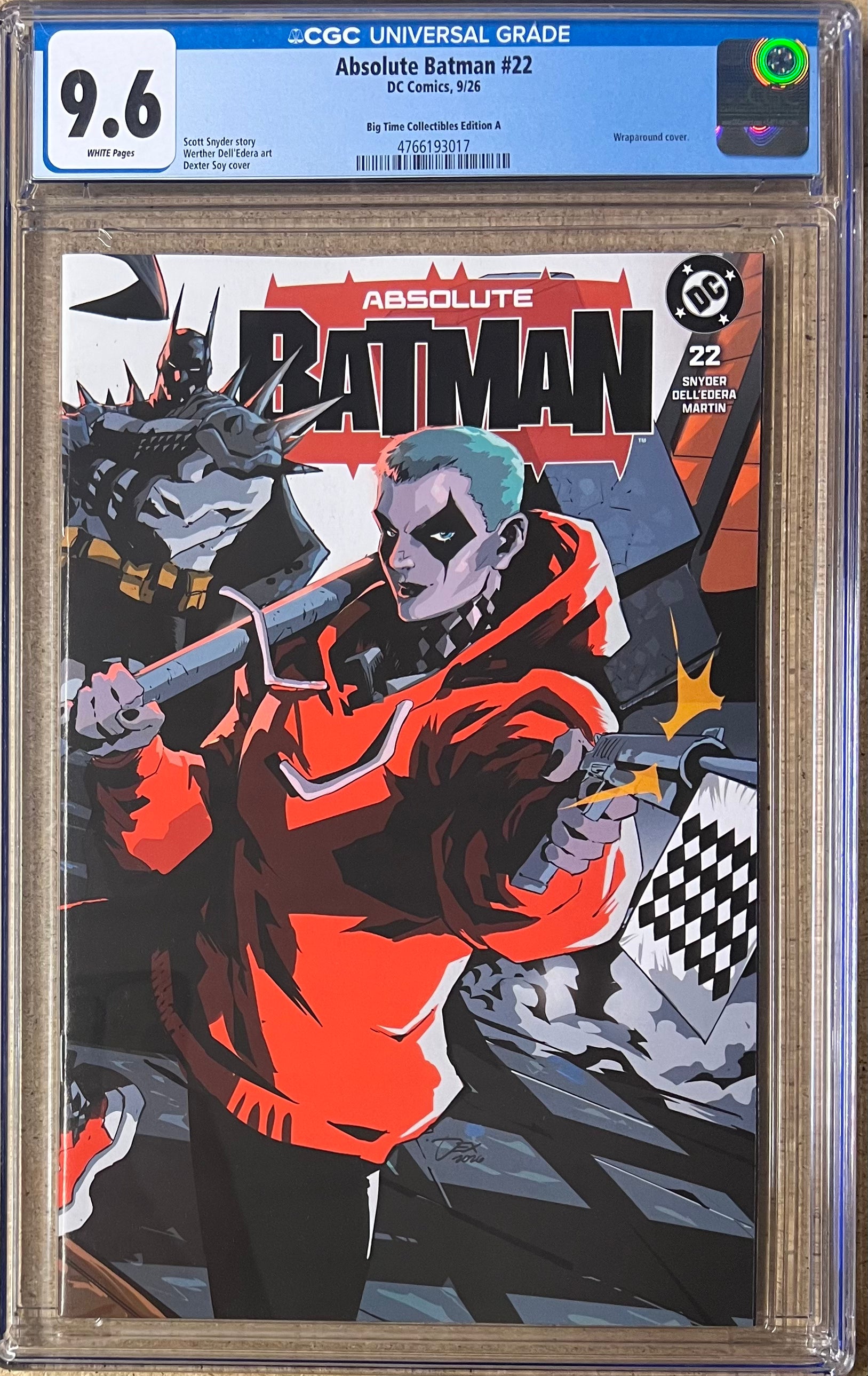 Absolute Batman #22 Dexter Soy Trade Variant CGC 9.6