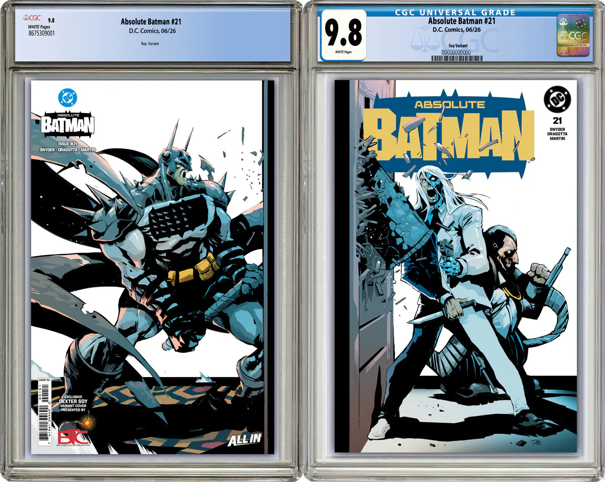 ABSOLUTE BATMAN #21 DEXTER SOY HEROES CON EXCLUSIVE WRAPAROUND VARIANT COVERS