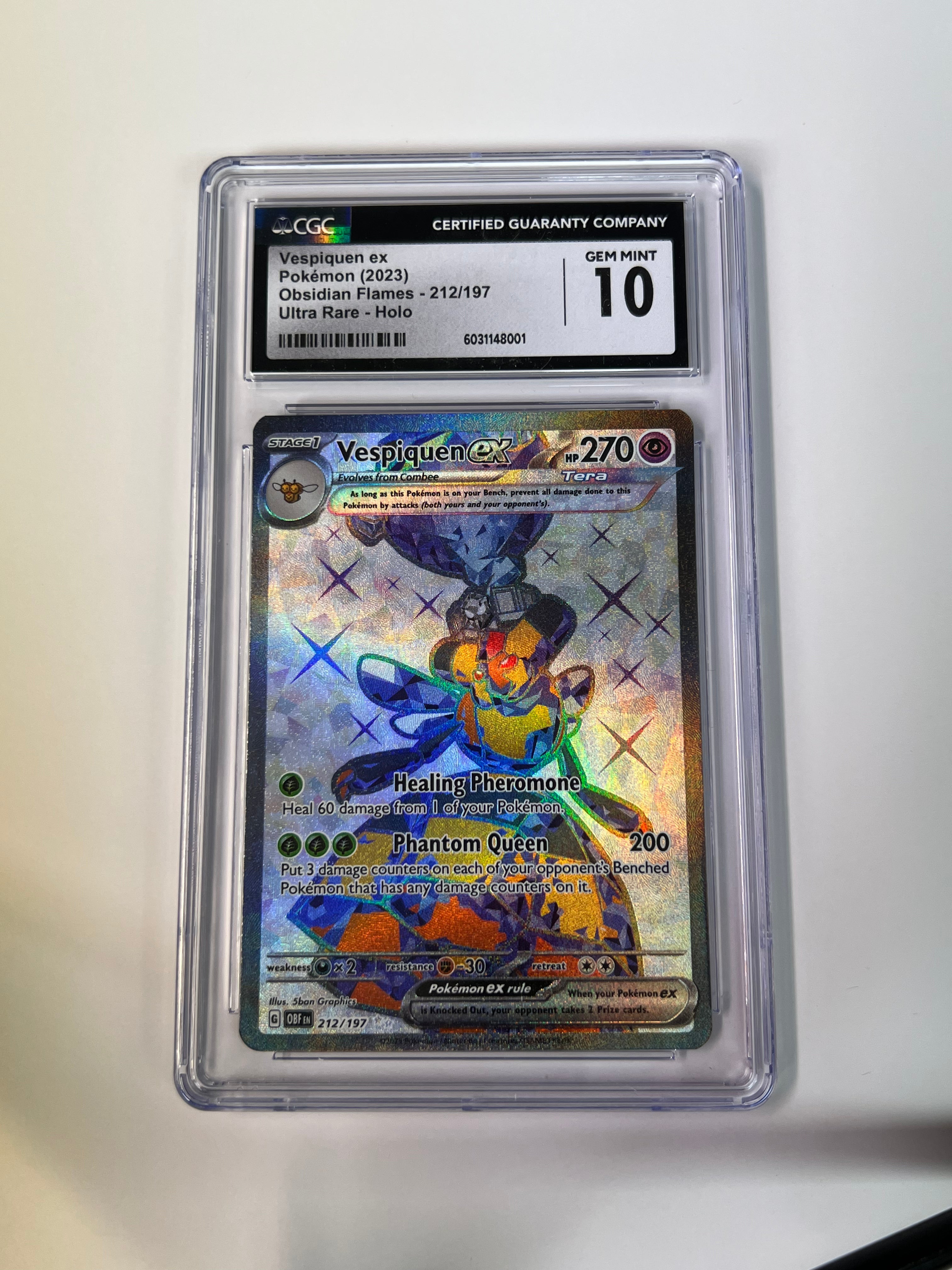 Vespiquen EX Obsidian Flames CGC 10
