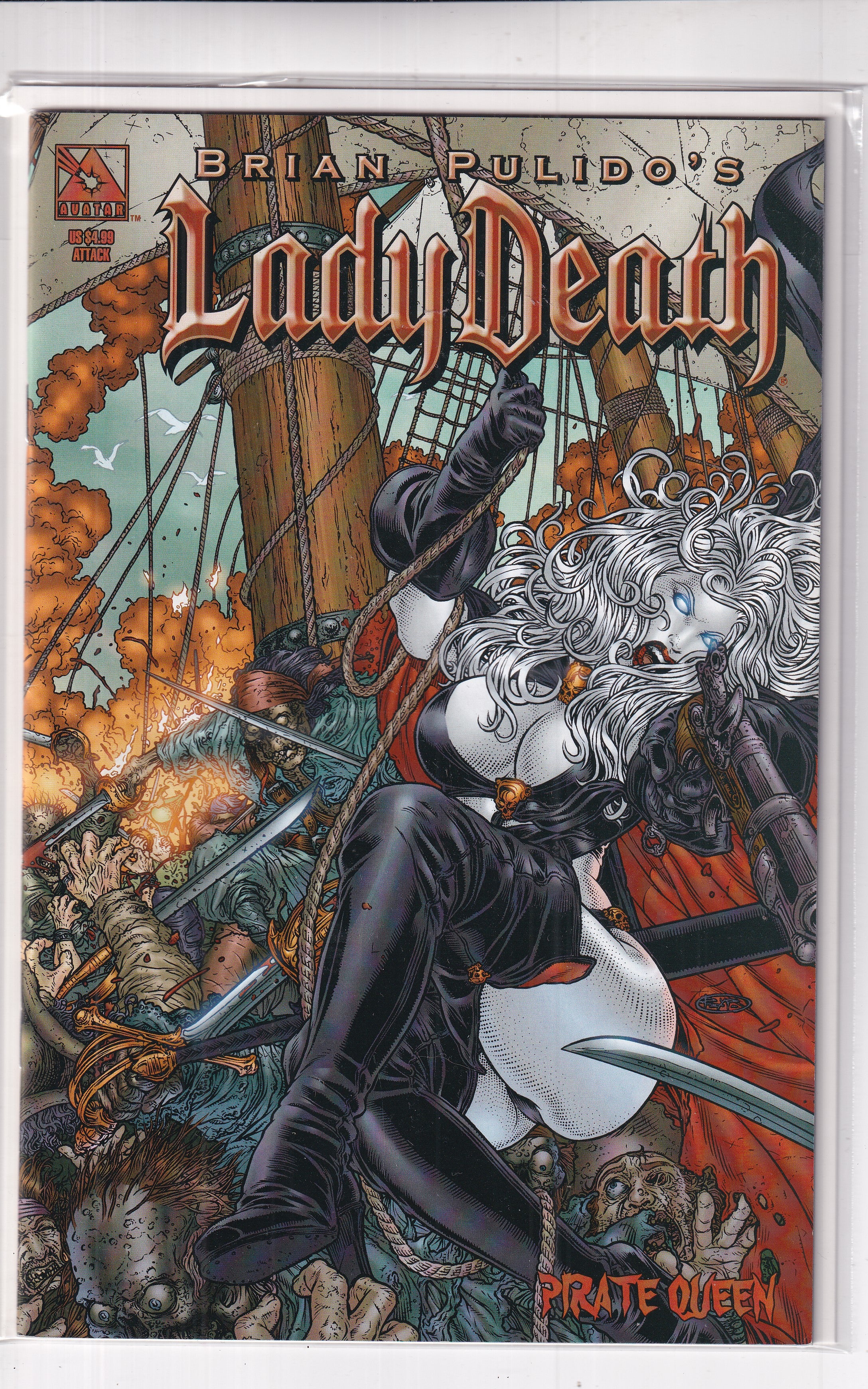LADY DEATH PIRATE QUEEN ATTACK - Slab City Comics 