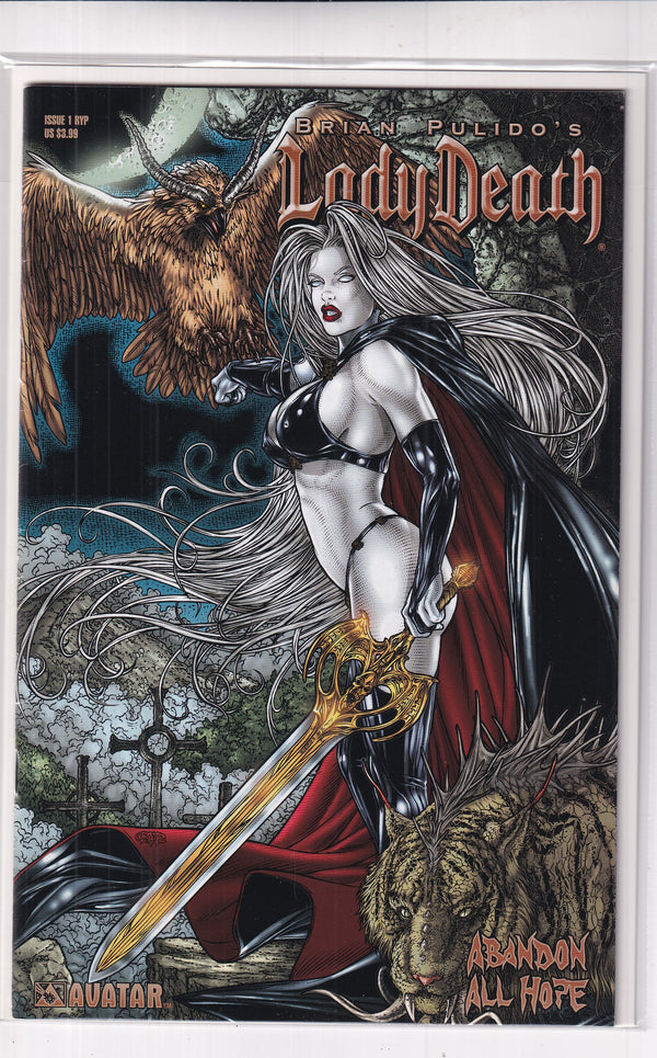 LADY DEATH #1 VARIANT ABANDON ALL HOPE - Slab City Comics 