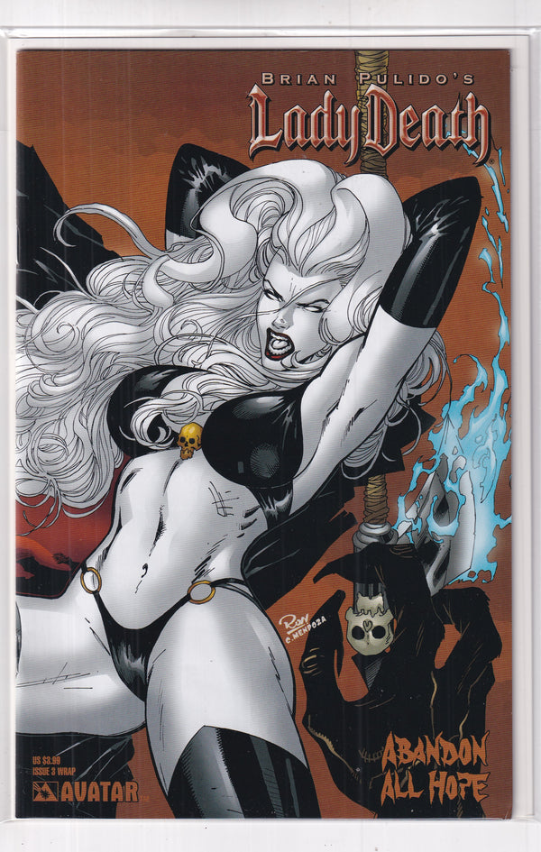 LADY DEATH #3 WRAP ABANDON ALL HOPE - Slab City Comics 
