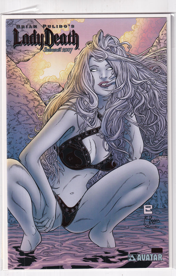 LADY DEATH SWIMSUIT 2007 FOIL - Slab City Comics 