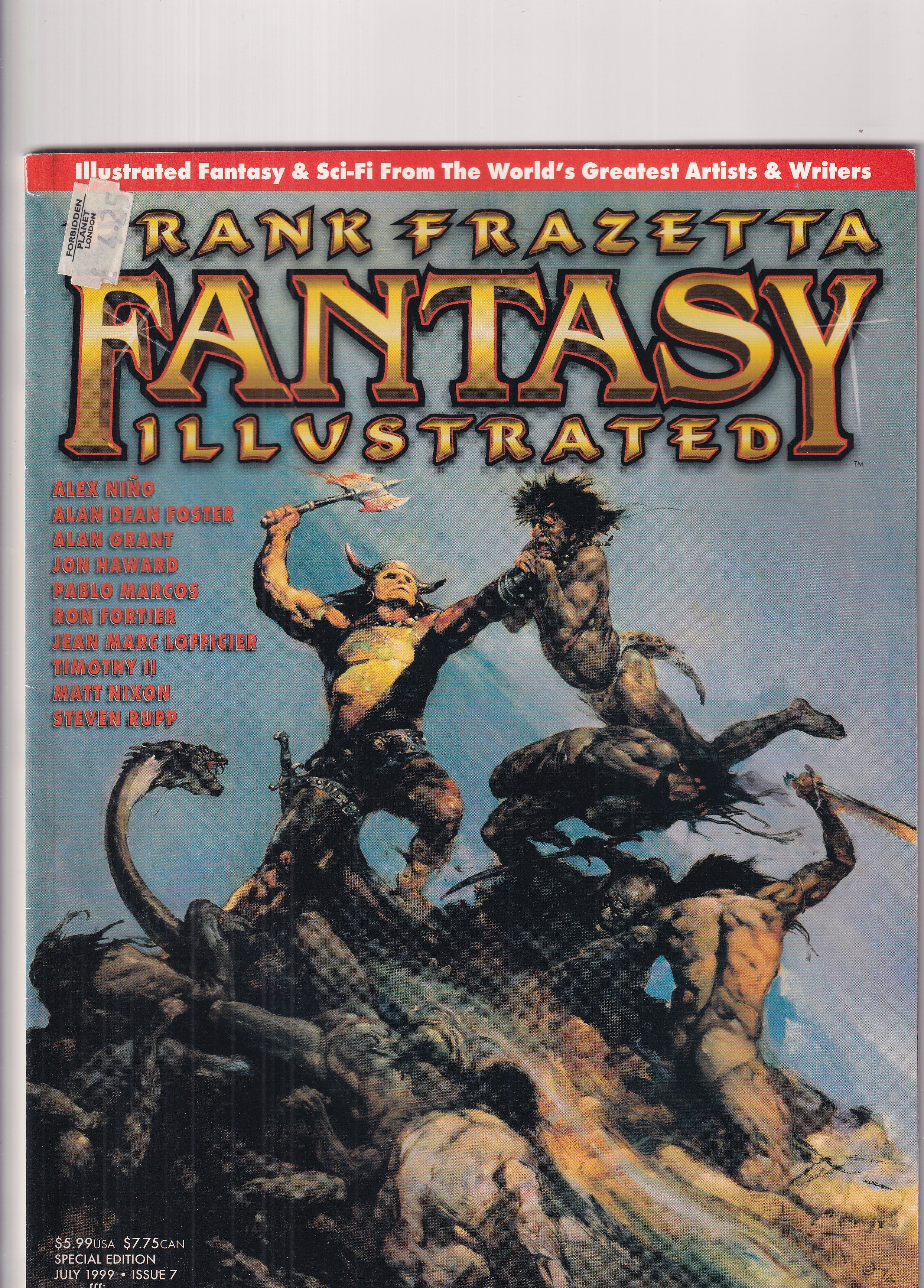 FRANK FRAZETTA FANTASY ILLUSTRATED #7 - Slab City Comics 