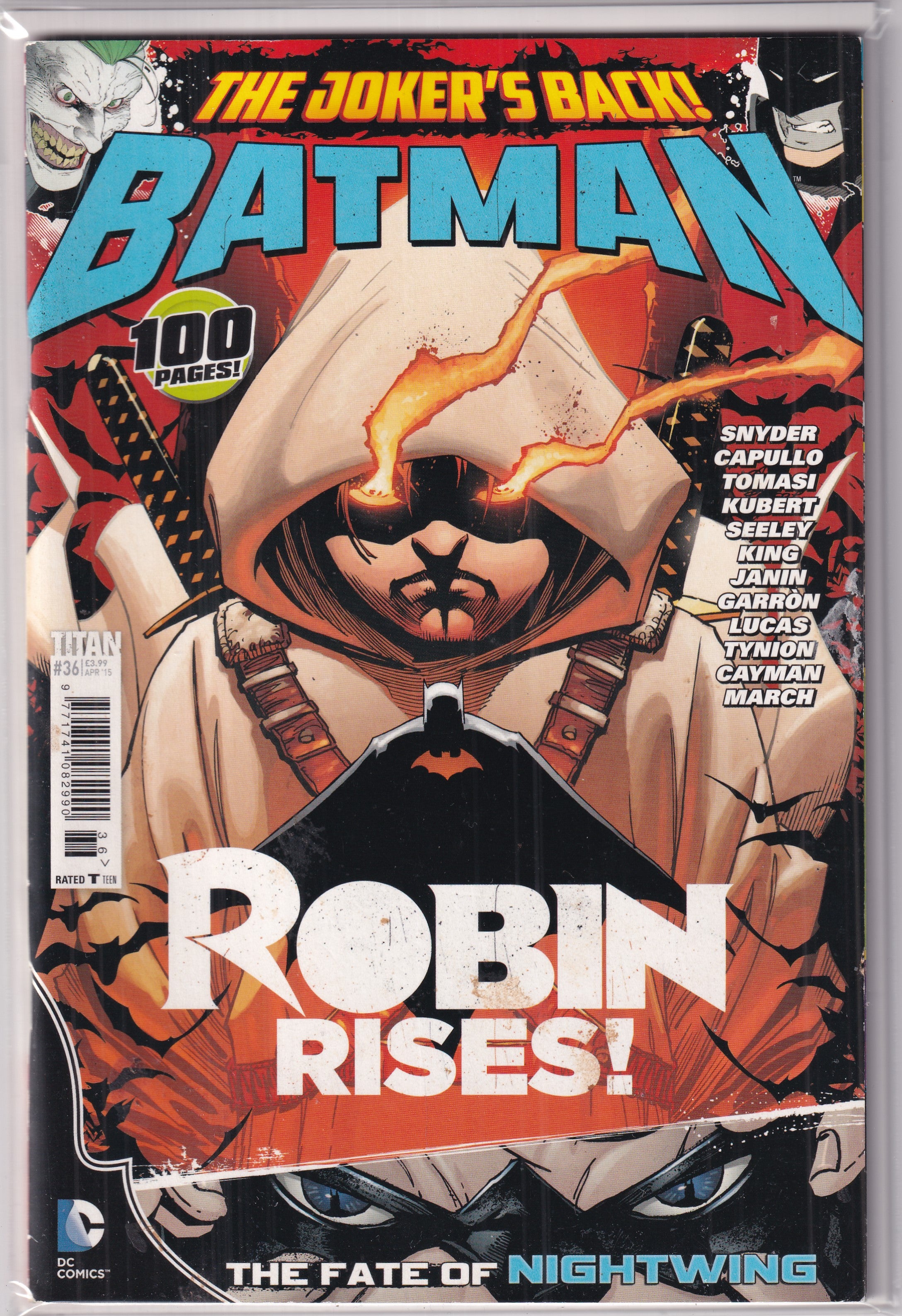 JOKER'S BACK BATMAN ROBIN RISES #36 - Slab City Comics 