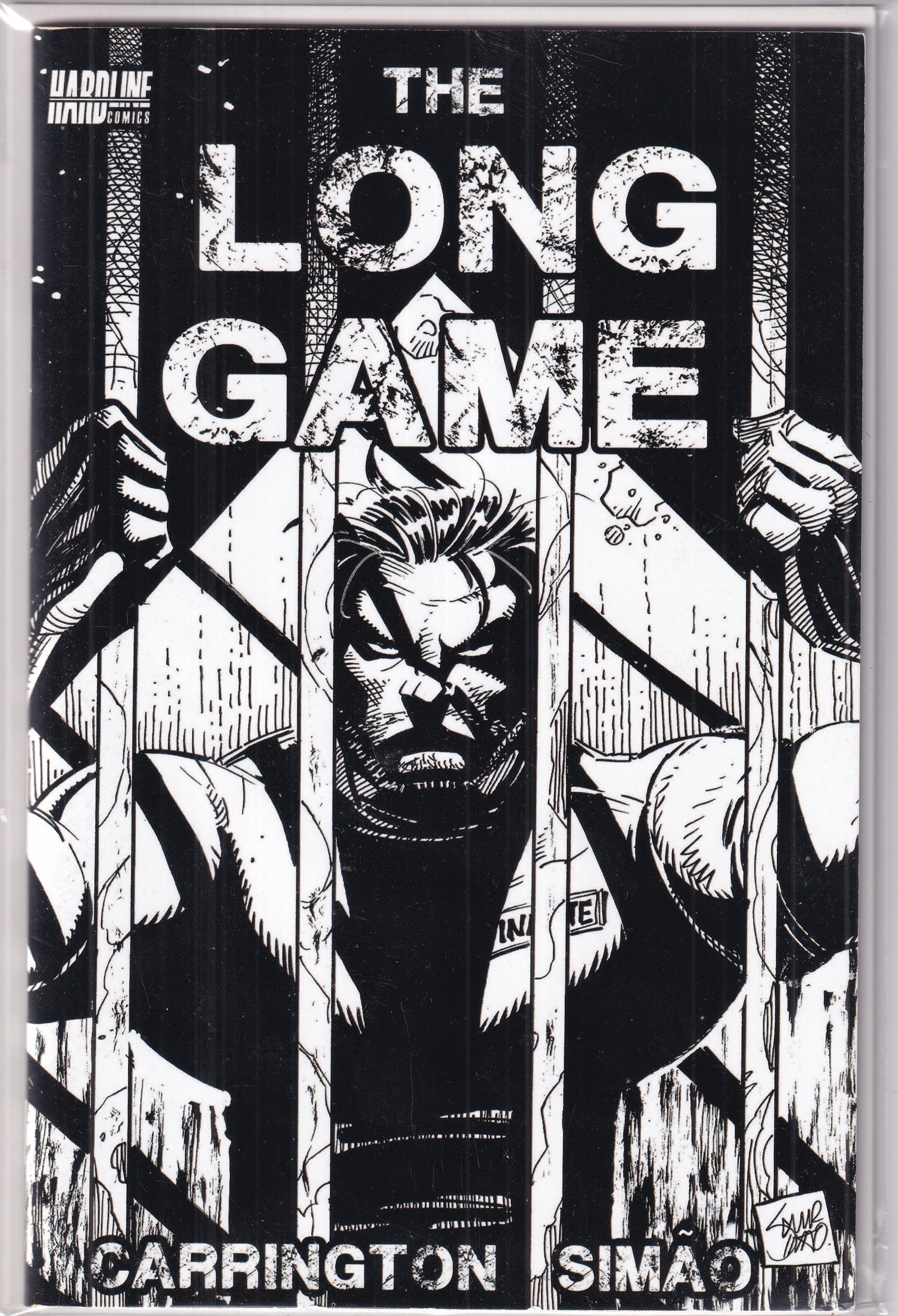 THE LONG GAME B&W - Slab City Comics 