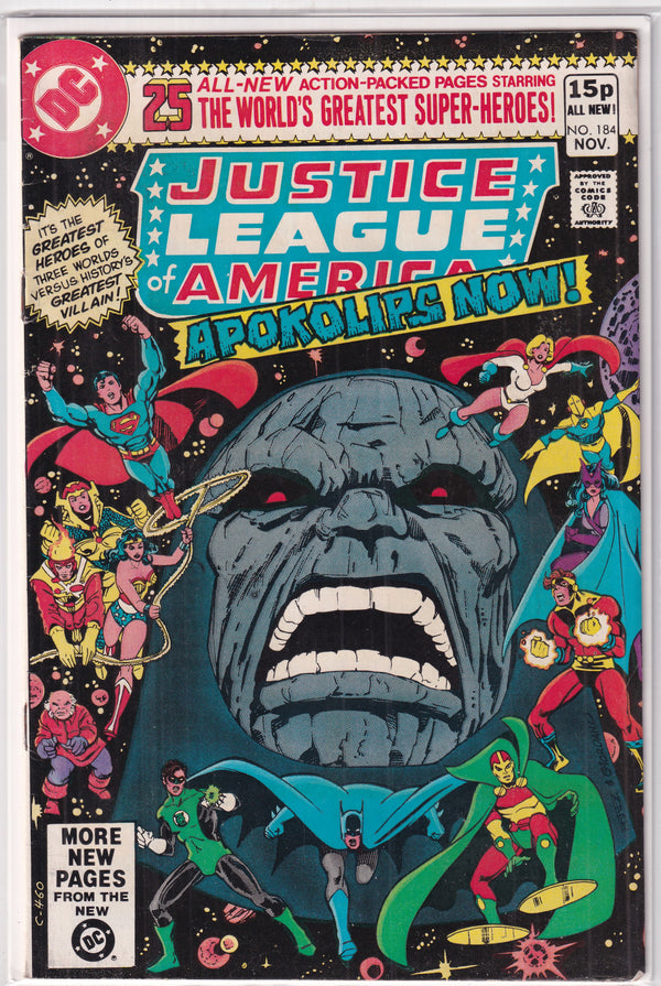 JUSTICE LEAGUE OF AMERICA #184 - Slab City Comics 