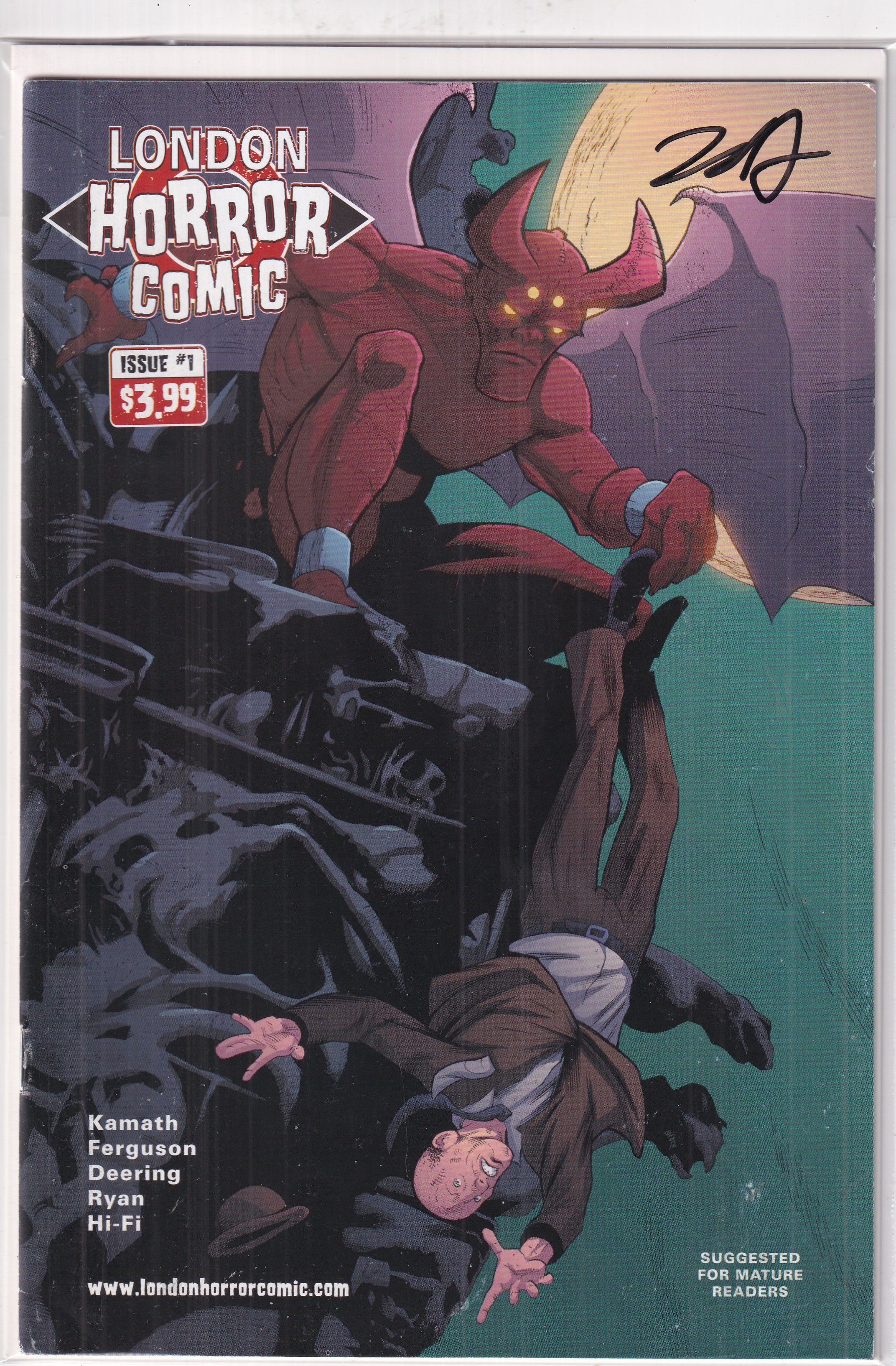 LONDON HORROR COMIC #1 (SIGNED) - Slab City Comics 