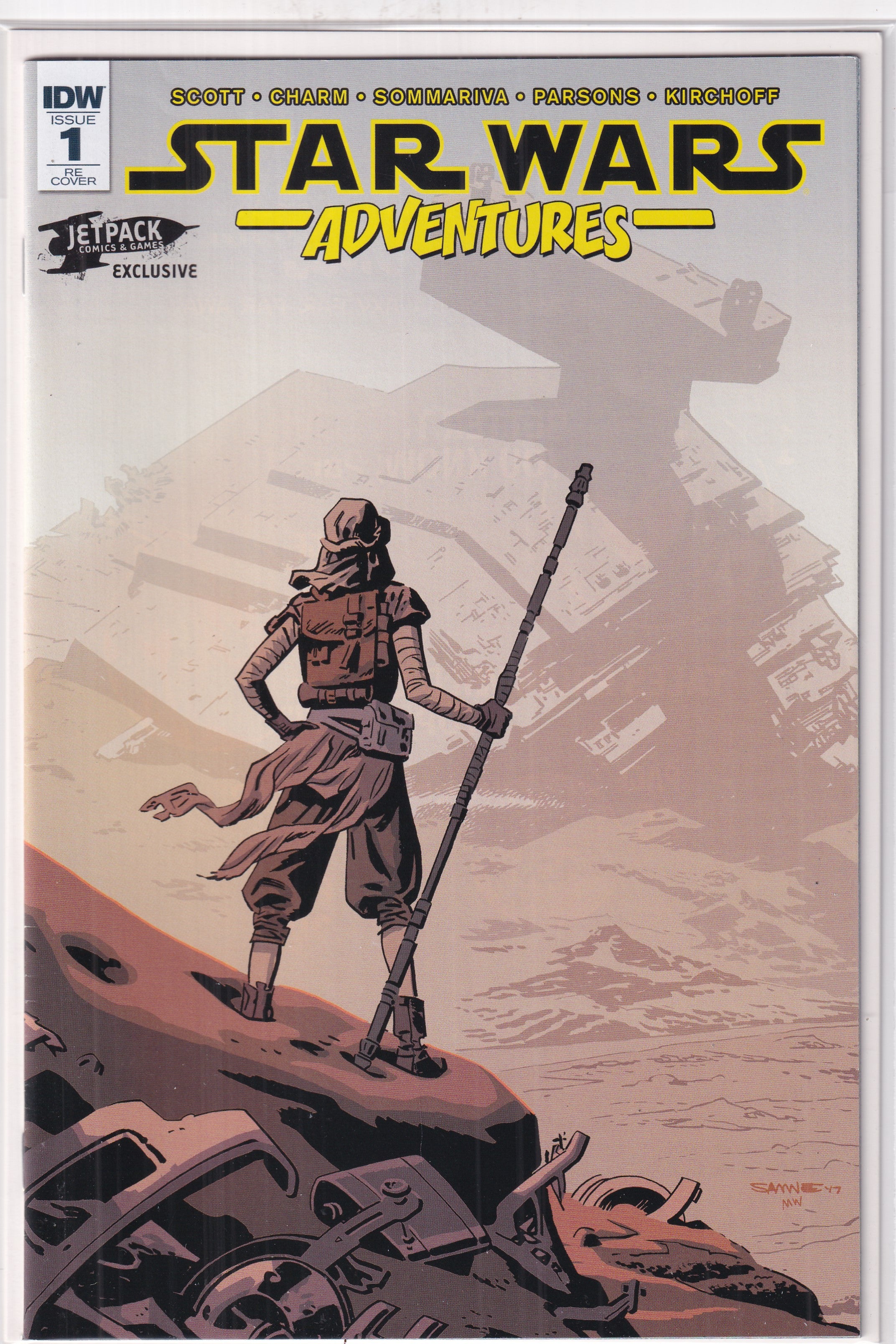 STAR WARS ADVENTURES #1 Jetpack Samnee VARIANT COVER - Slab City Comics 