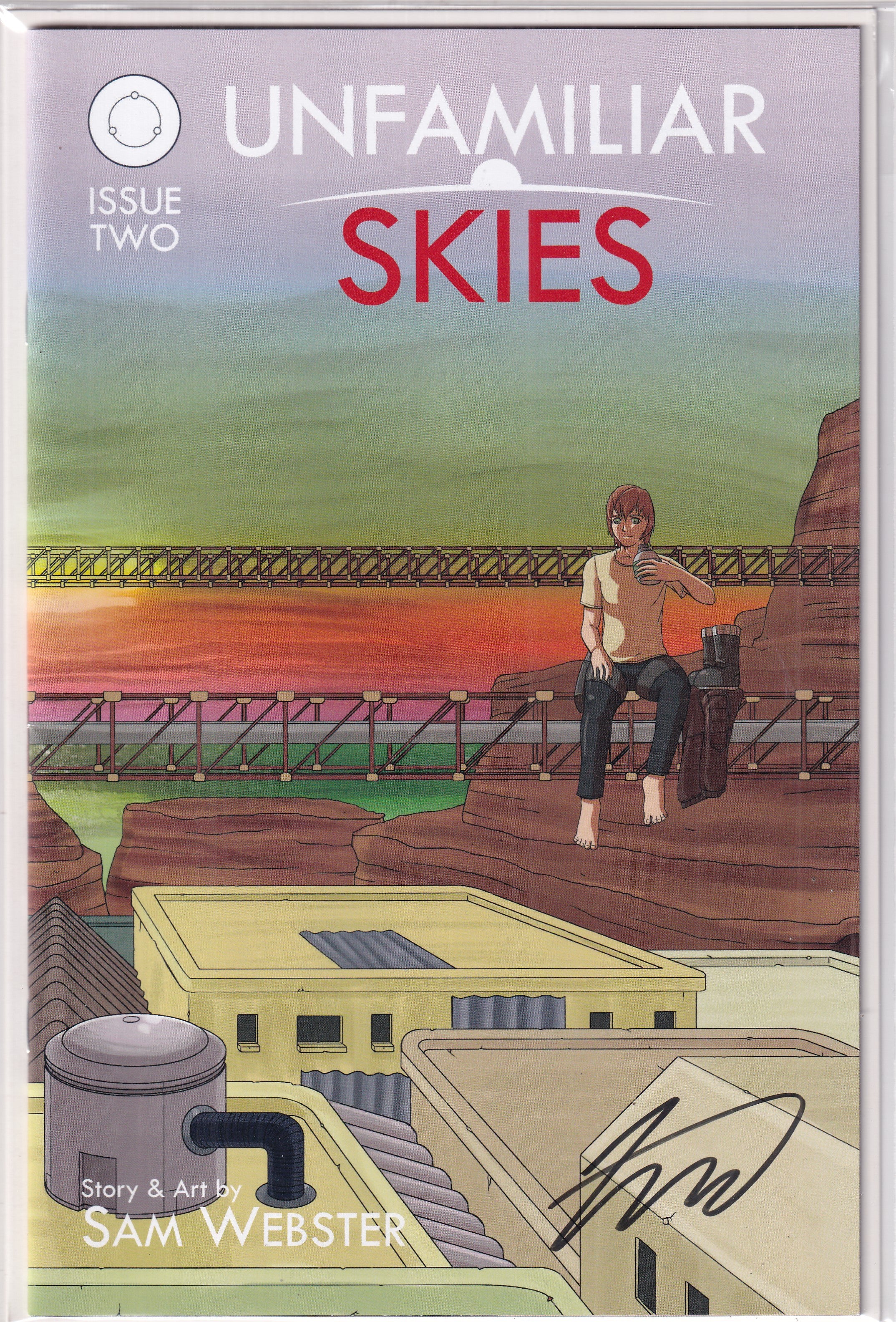 UNFAMILIAR SKIES #2 (signed) - Slab City Comics 
