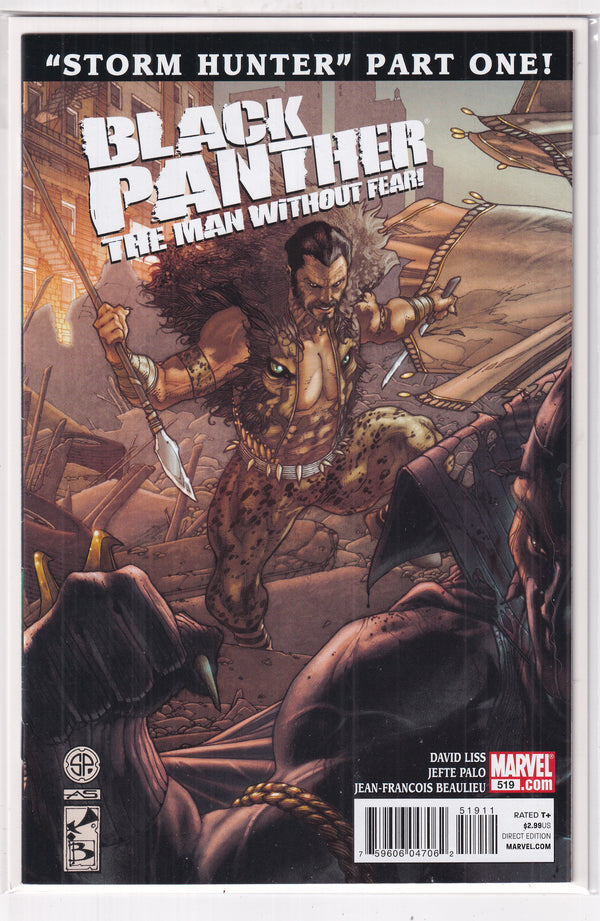 BLACK PANTHER THE MAN WITHOUT FEAR STORM HUNTER #519 - Slab City Comics 