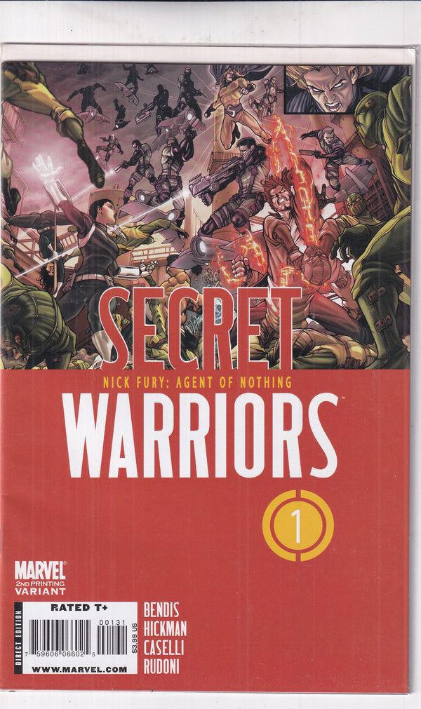 SECRET WARRIORS NICK FURY AGENT OF NOTHING #1 2ND PRINT - Slab City Comics 