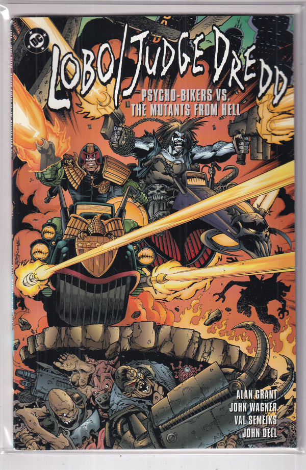 LOBO/JUDGE DREDD PSYCHO-BIKER VS. THE MUTANTS FROM HELL - Slab City Comics 