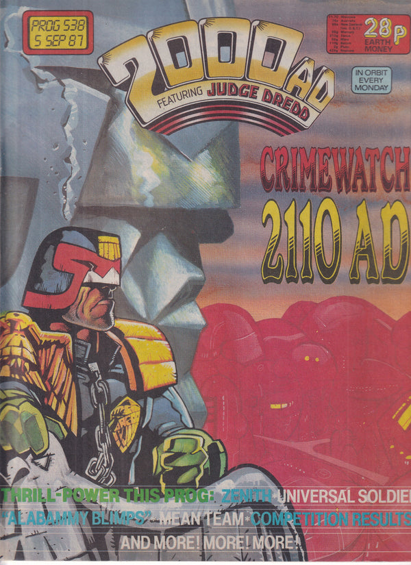 2000 AD #538 - Slab City Comics 