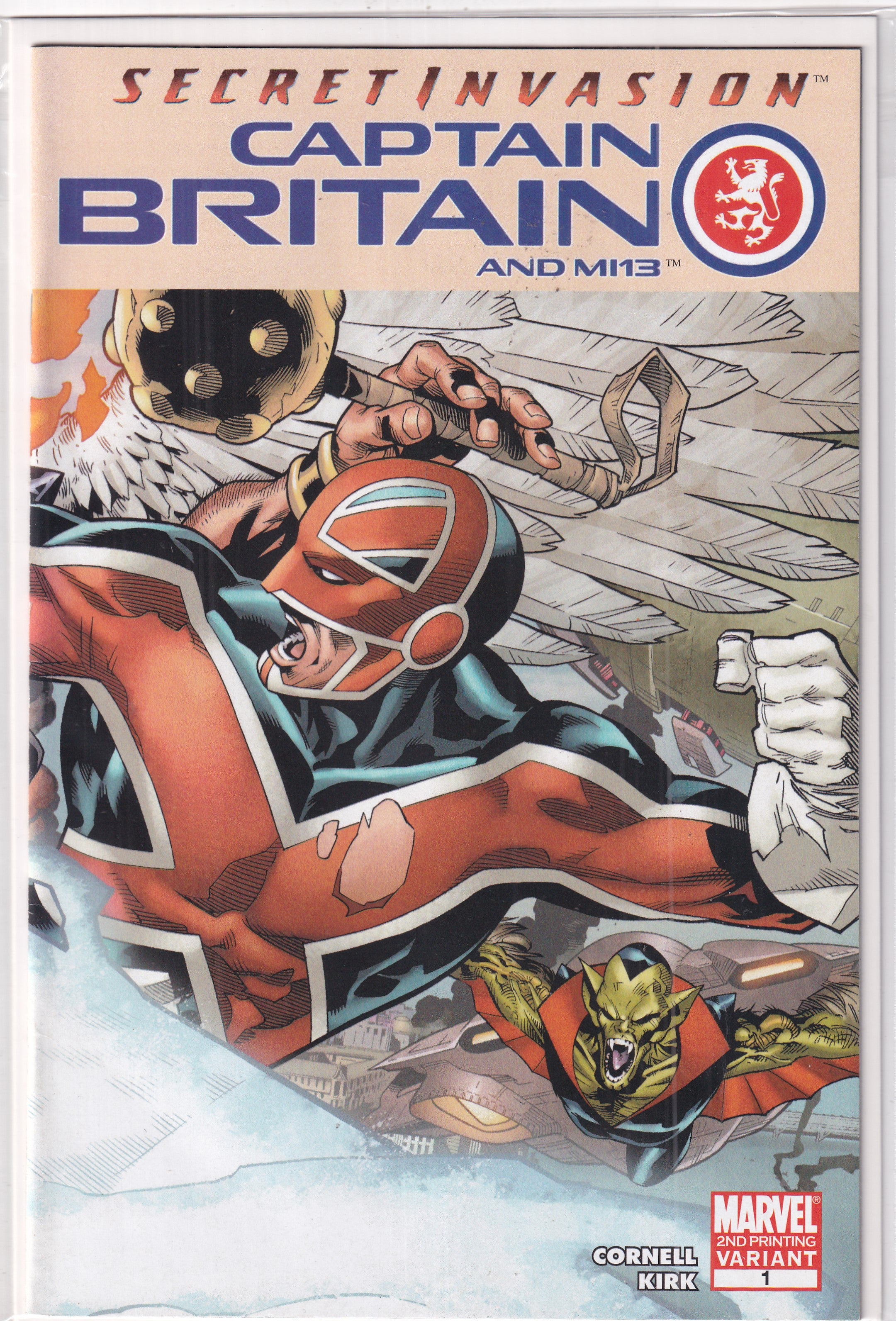 Captain Britain and MI13 #1 2nd Print Variant