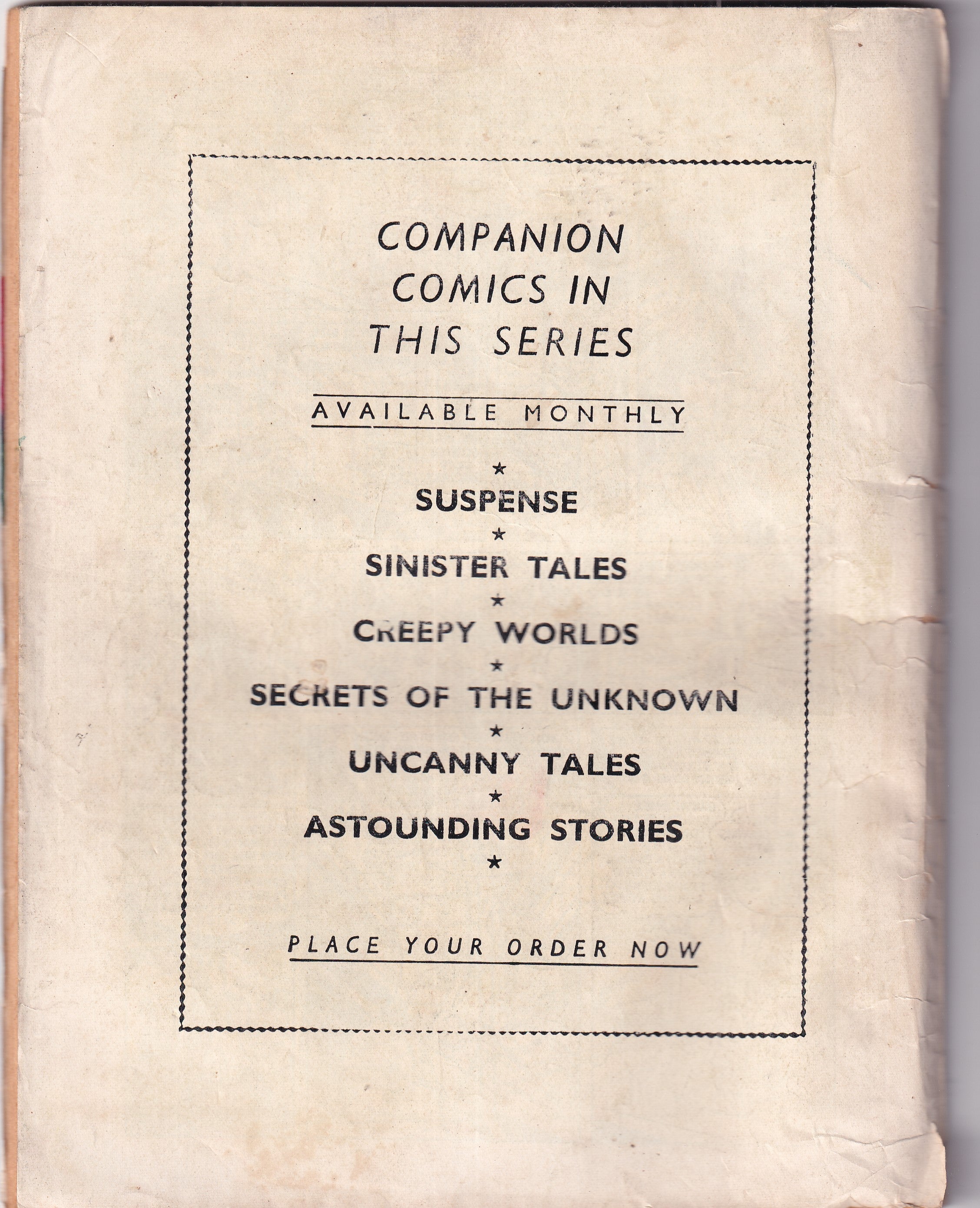 Secrets Of The Unknown #122