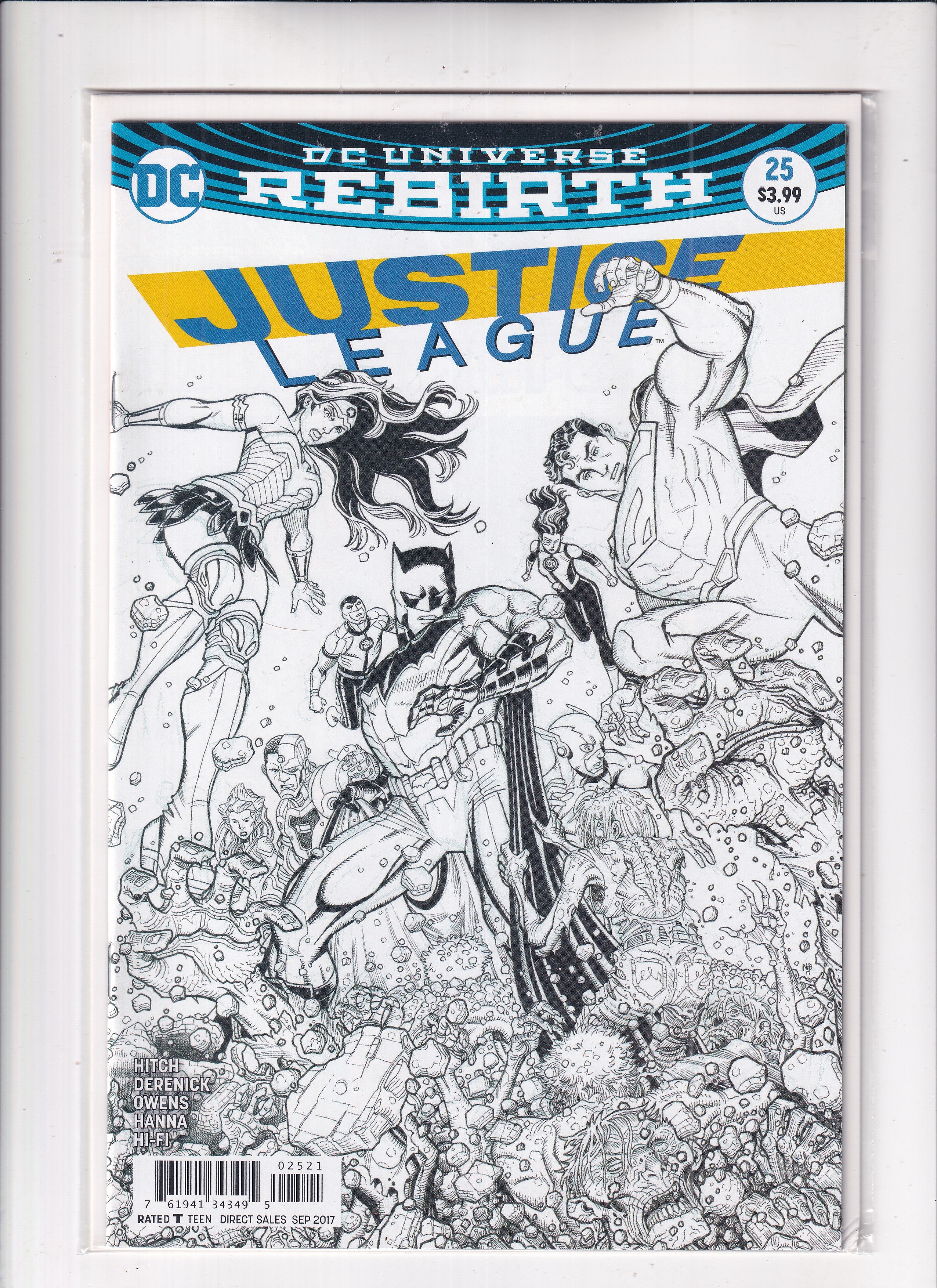 Justice League #25 B&W